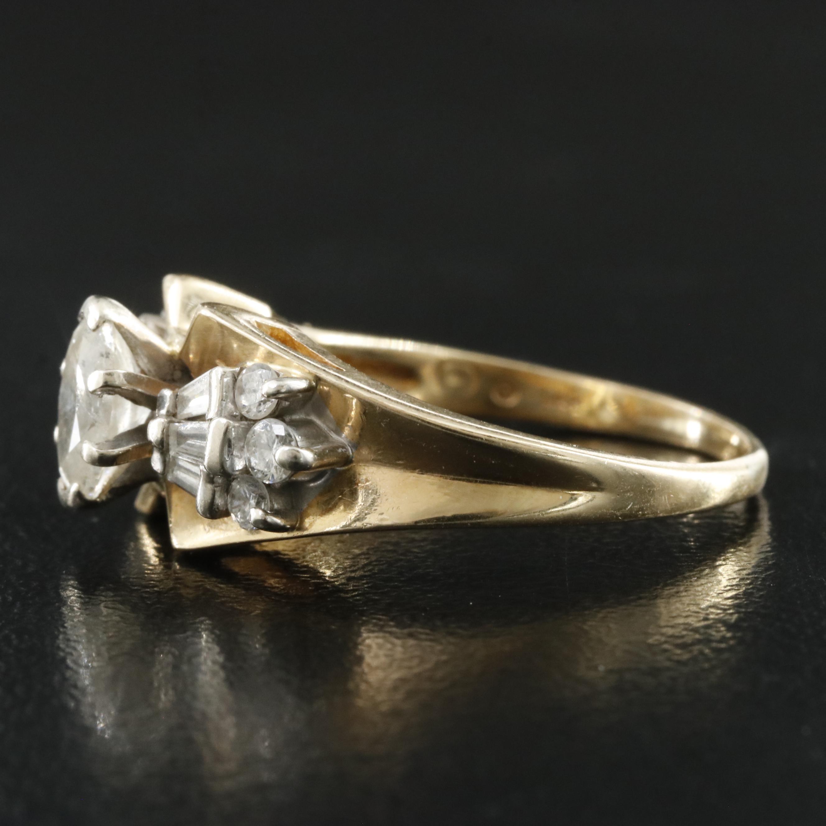 14K 0.84 CTW Diamond Ring