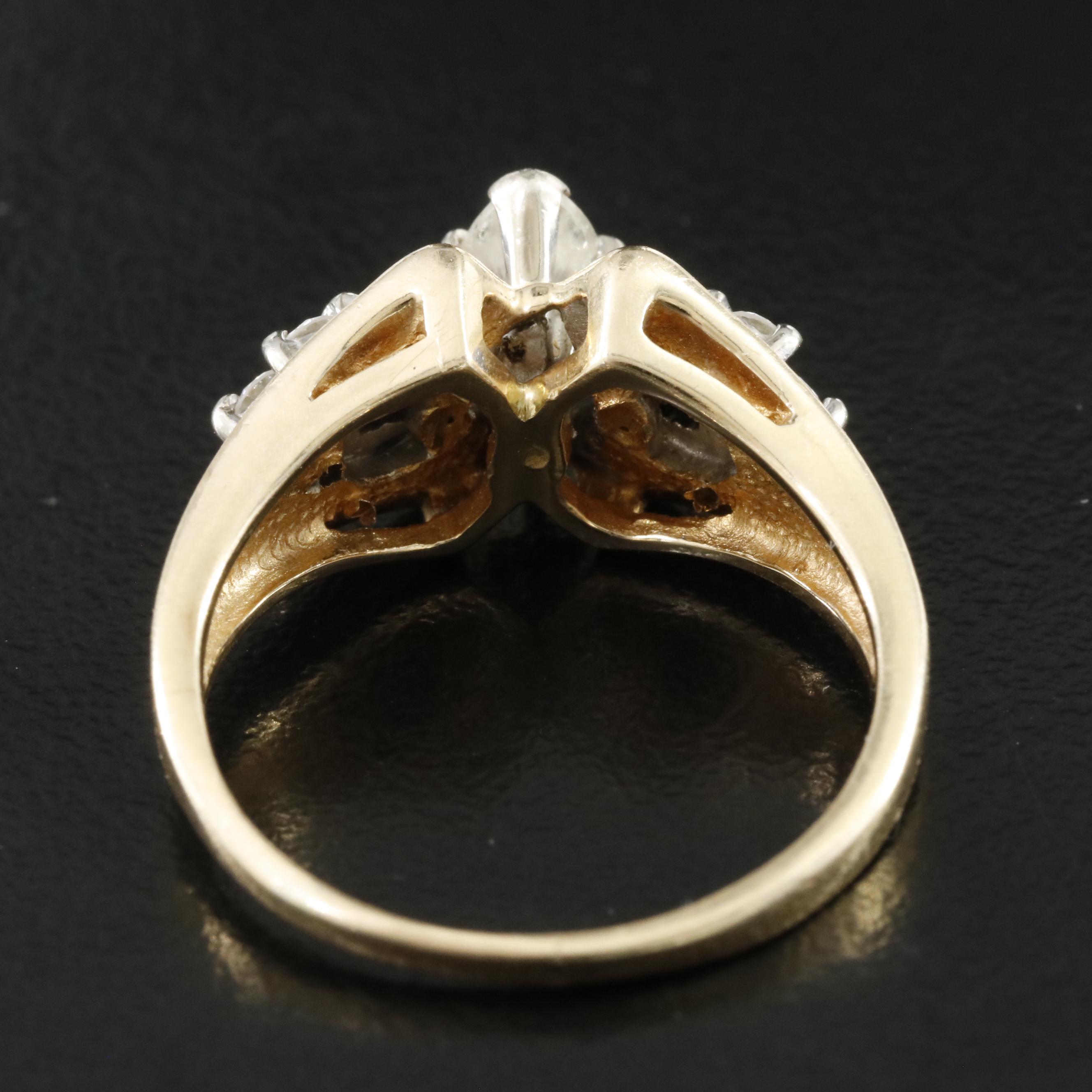 14K 0.84 CTW Diamond Ring