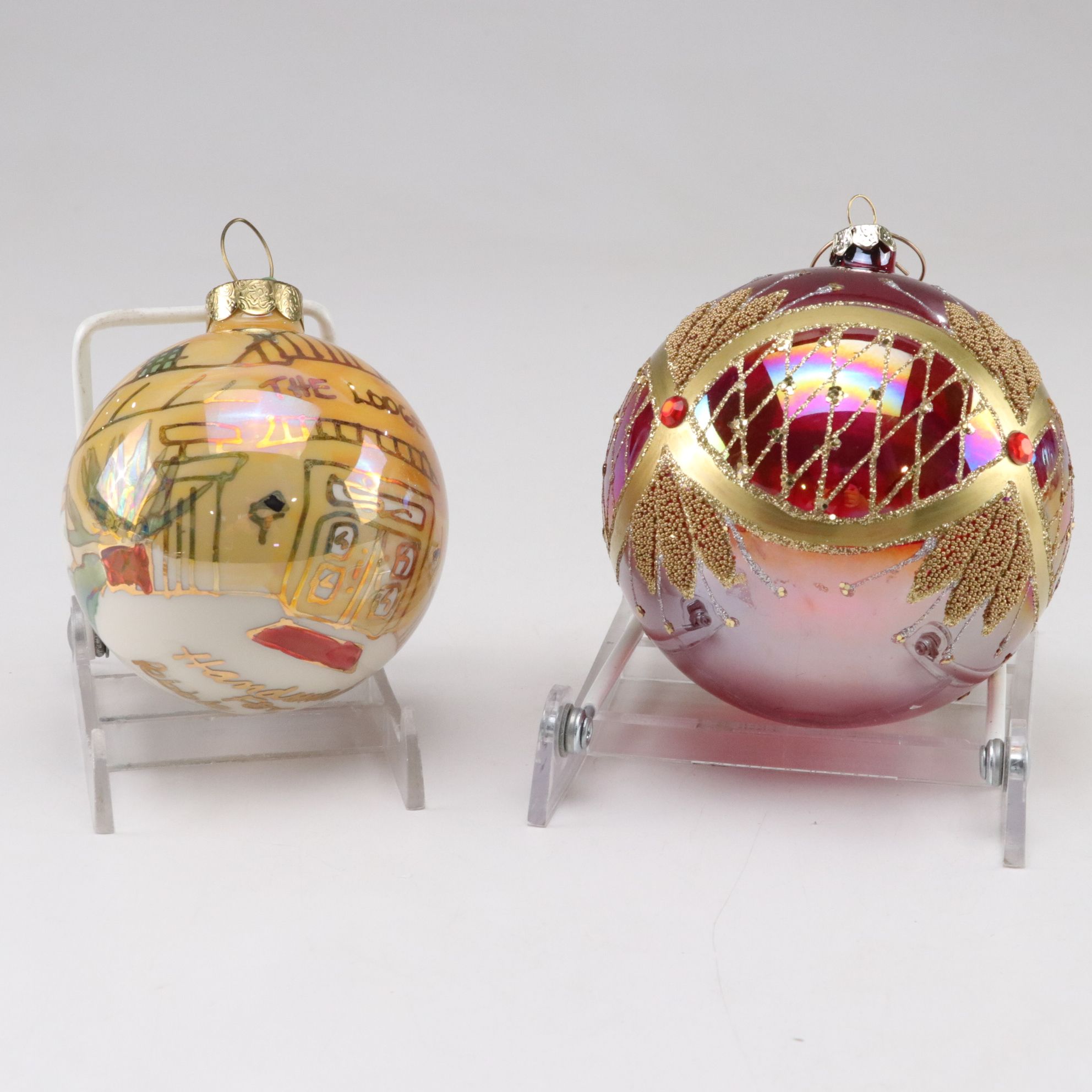 Blown Glass & Hand-Painted Christmas Ornaments