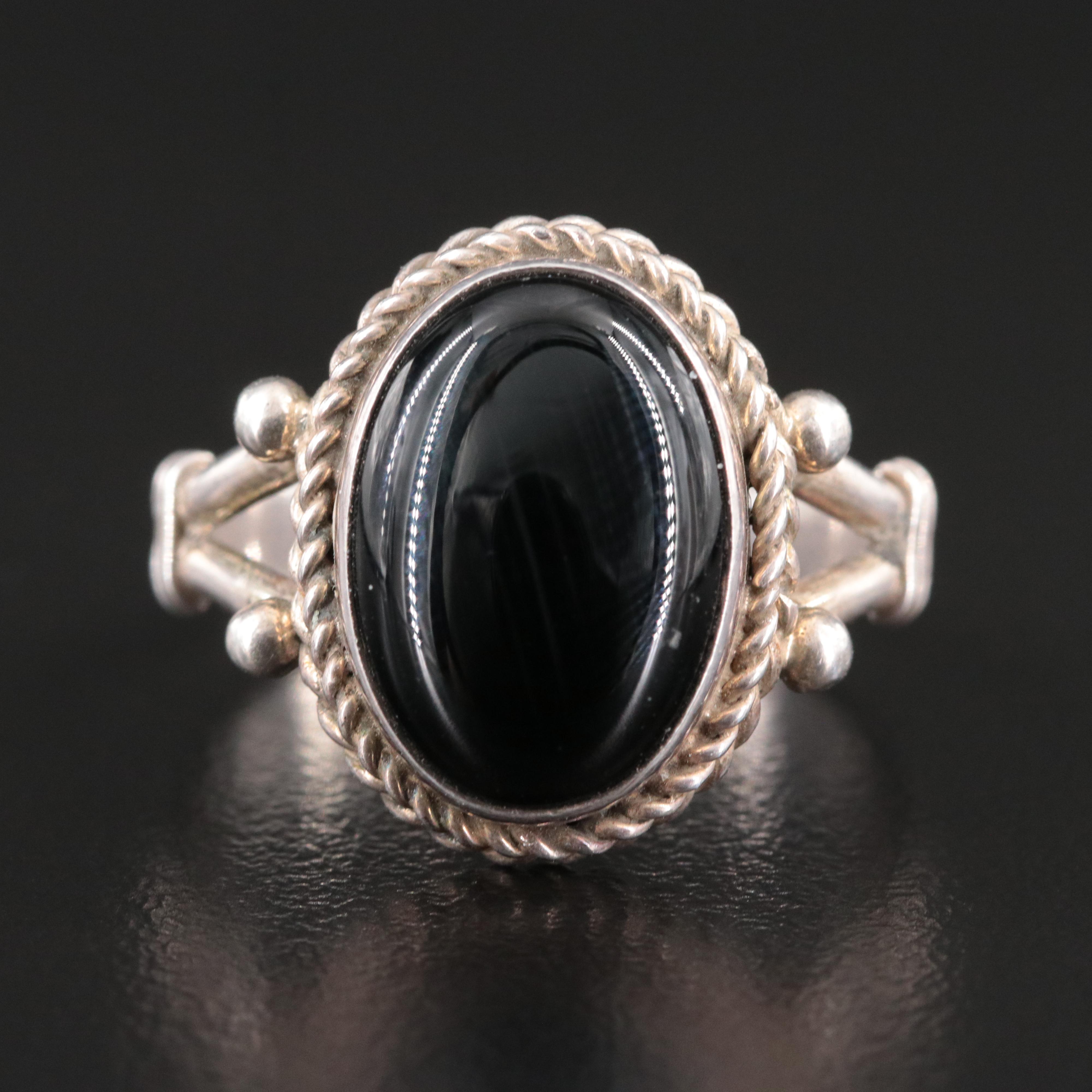 Sterling Black Onyx Ring