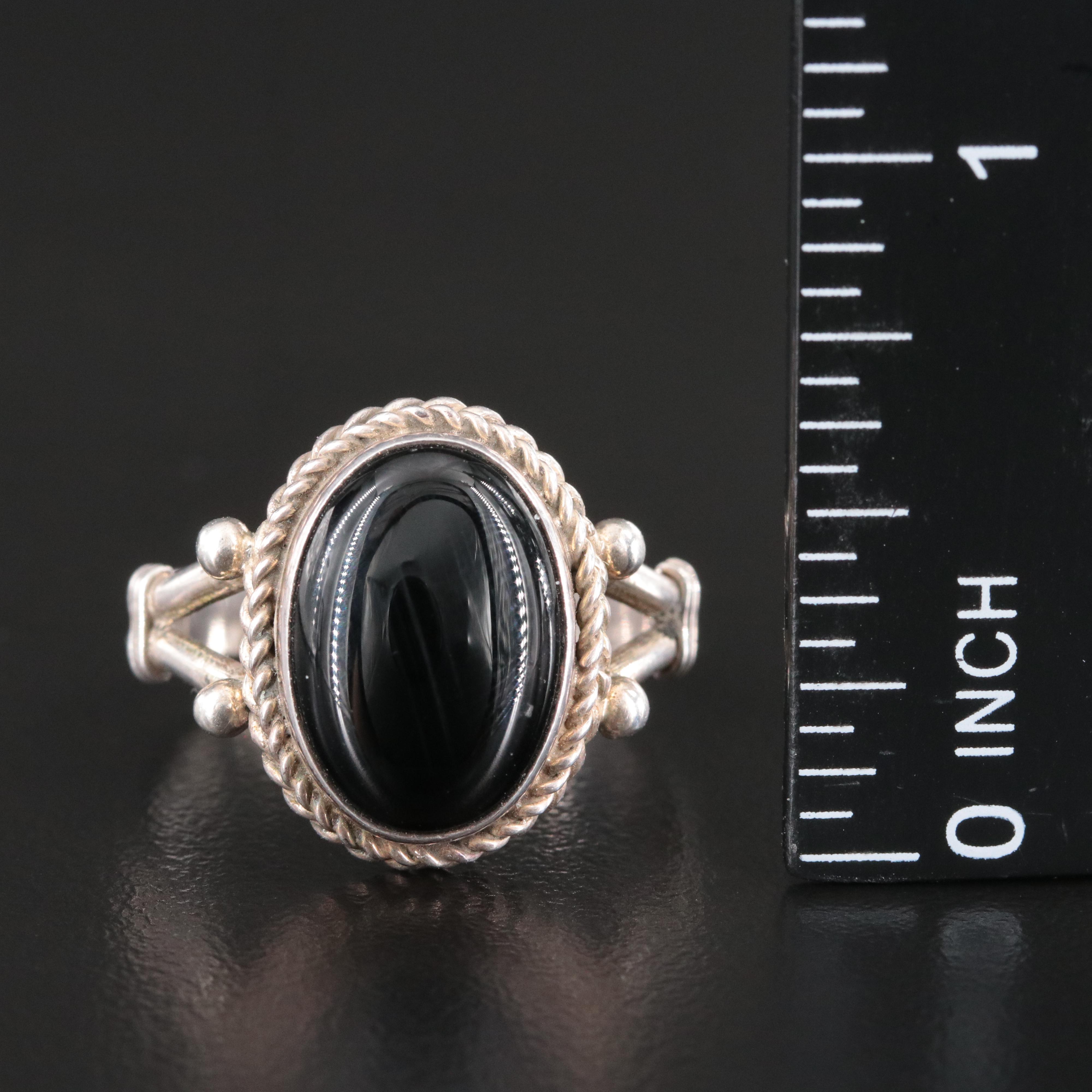 Sterling Black Onyx Ring