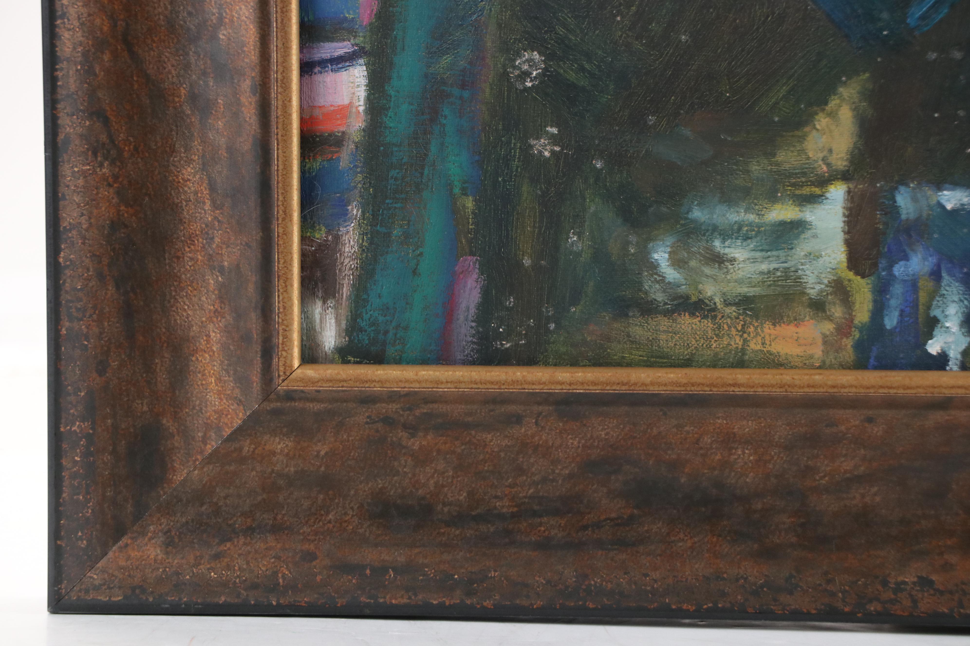 Zhang Youngqi Oil Painting of Couple Dancing, 2004