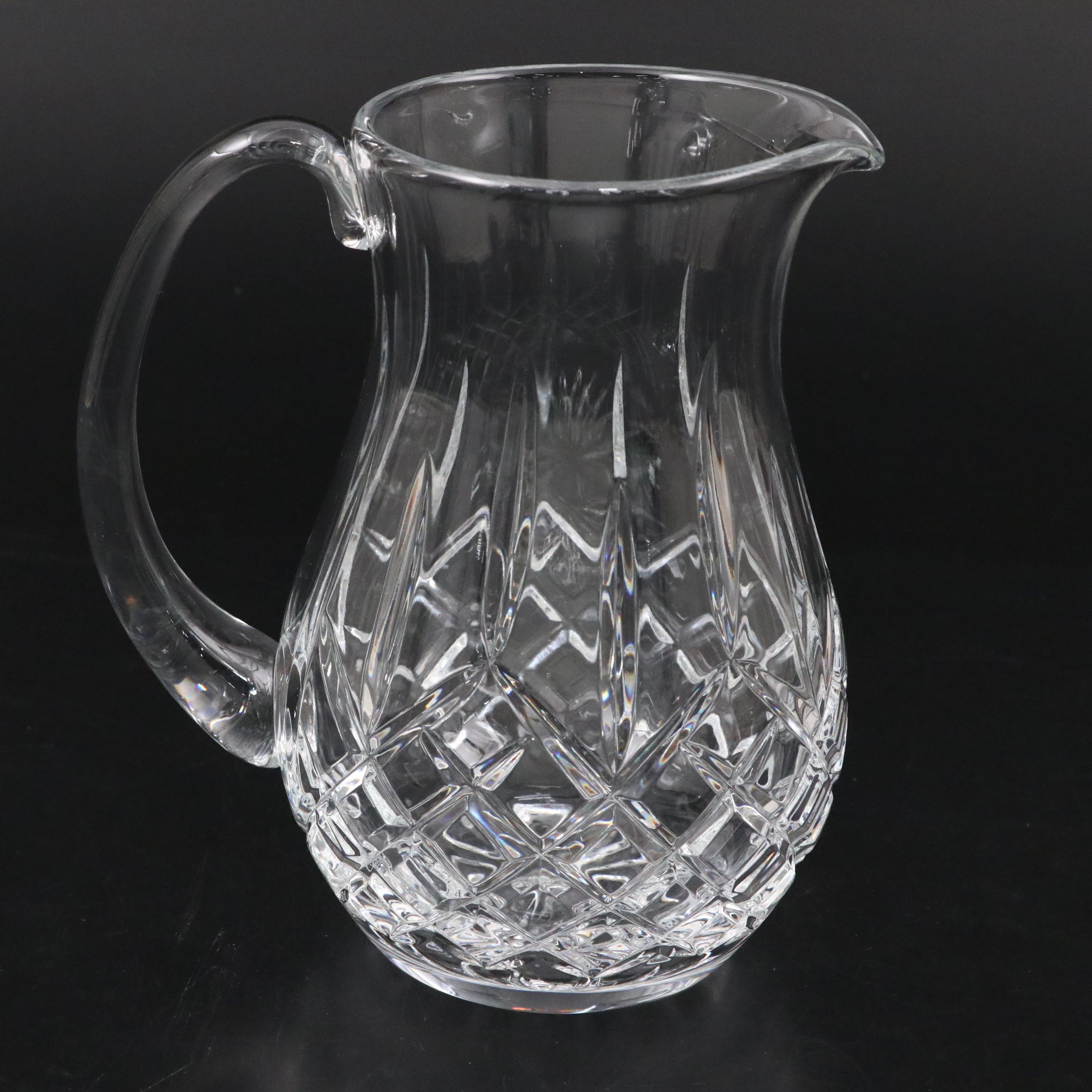 Waterford Crystal "Lismore" Pitcher with Marquis by Waterford Crystal Glasses
