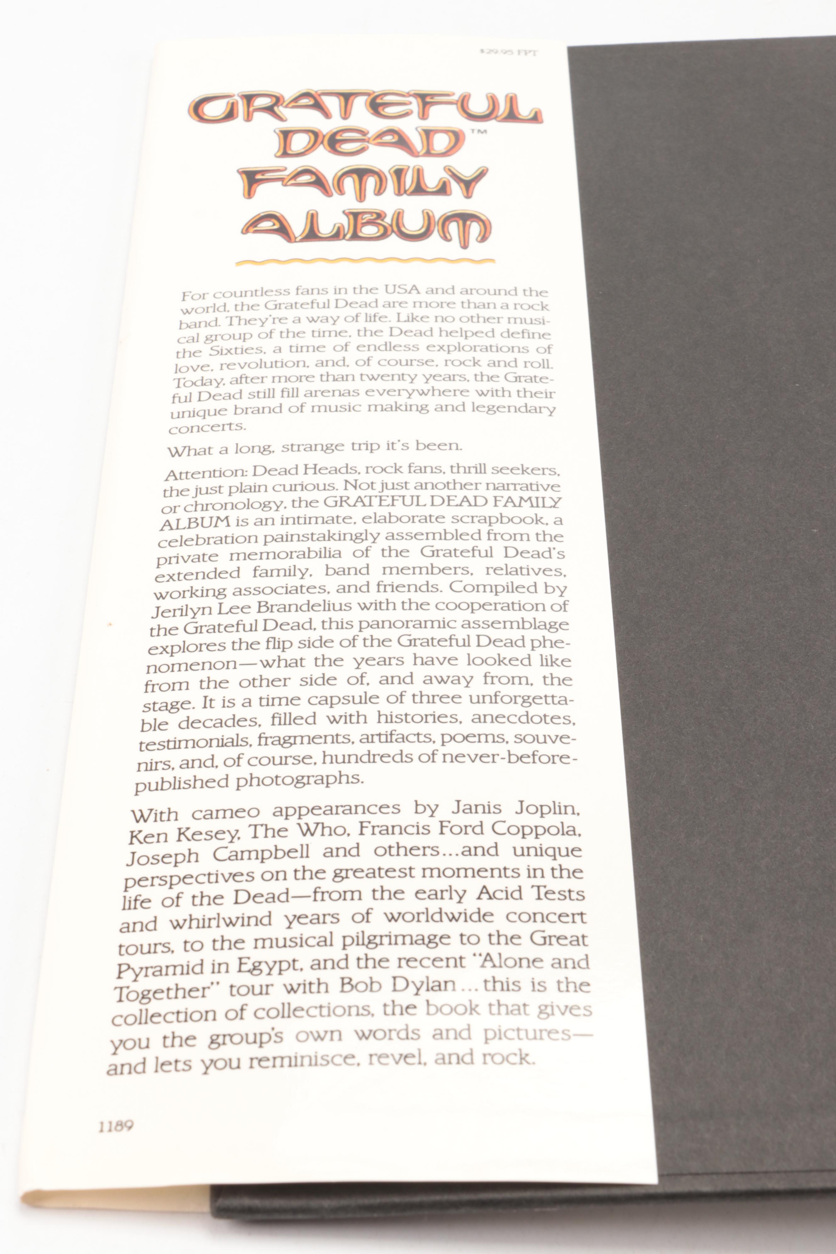First Printing "Grateful Dead Family Album" by Jerilyn Lee Brandelius, 1989