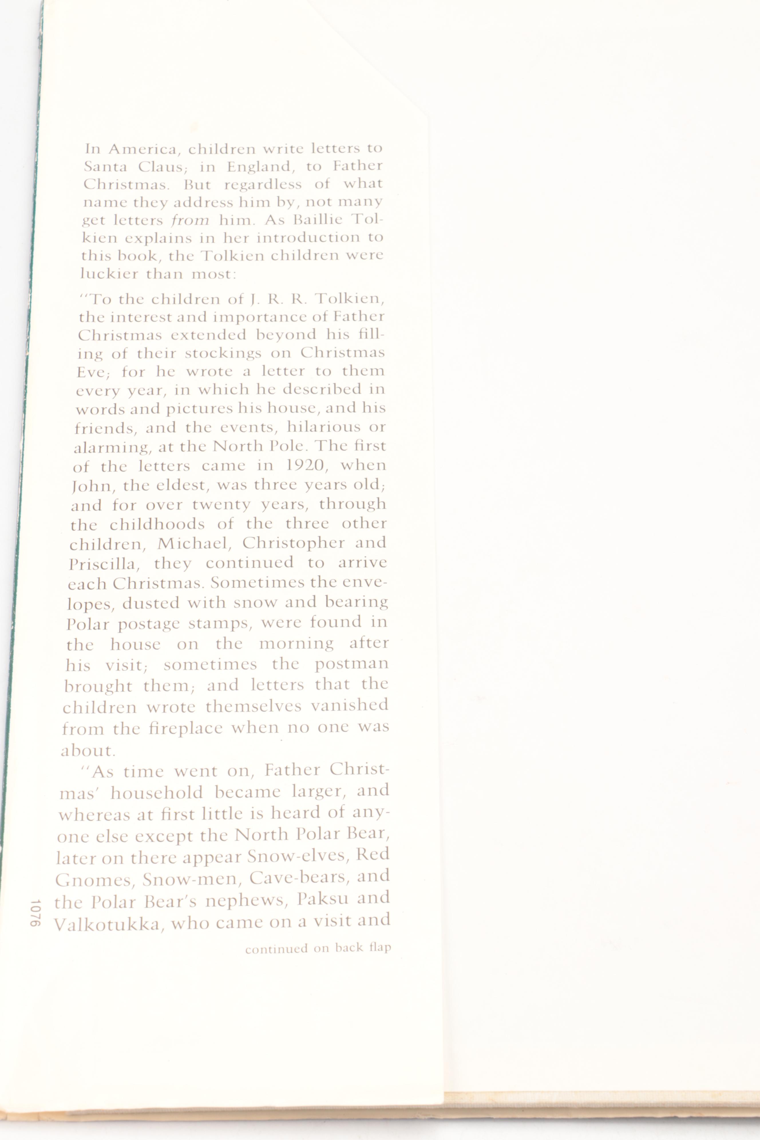 First Edition "The Father Christmas Letters" by J. R. R. Tolkien, 1976