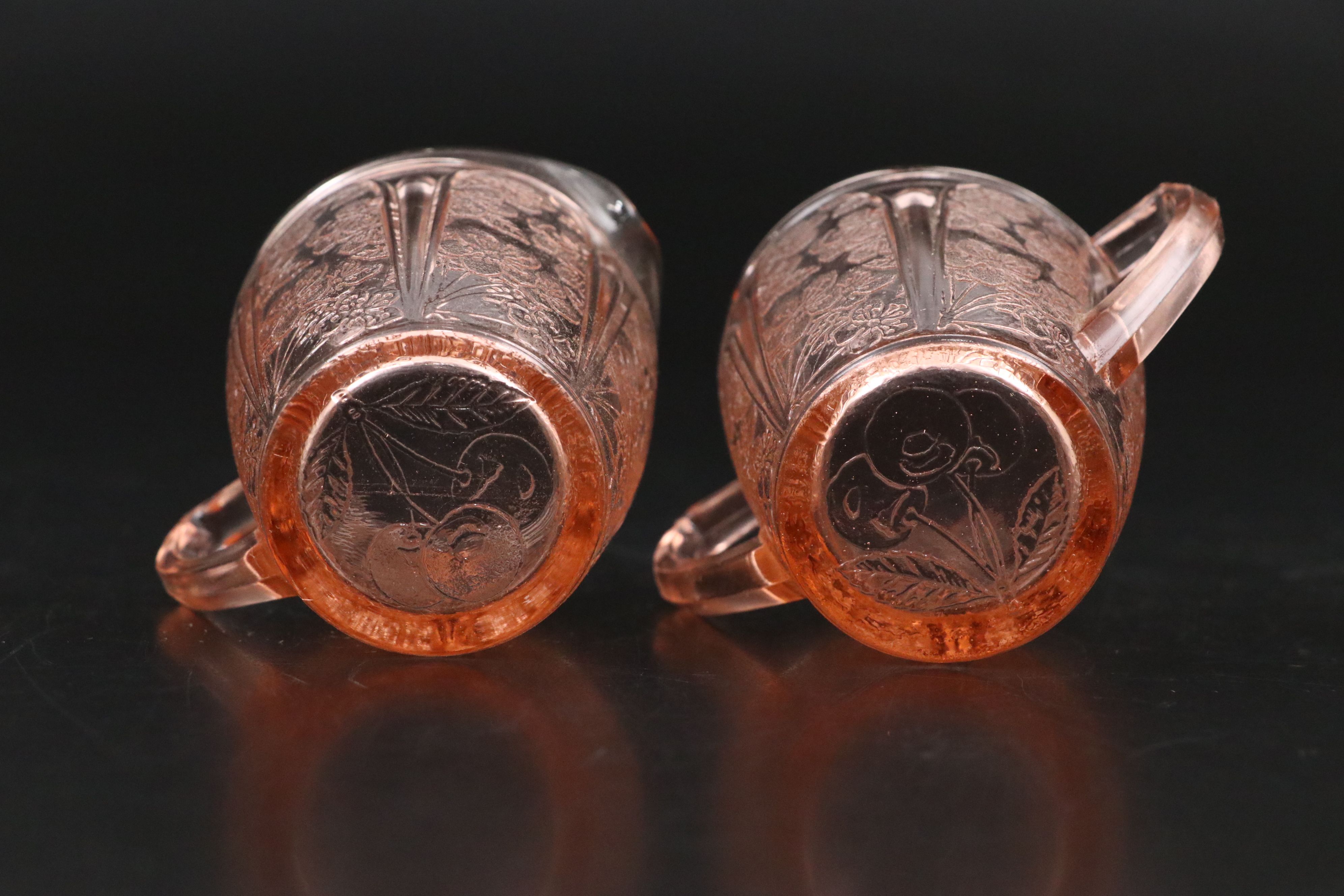 Jeannette Junior "Cherry Blossom" Children's Dinnerware, Mid-20th Century