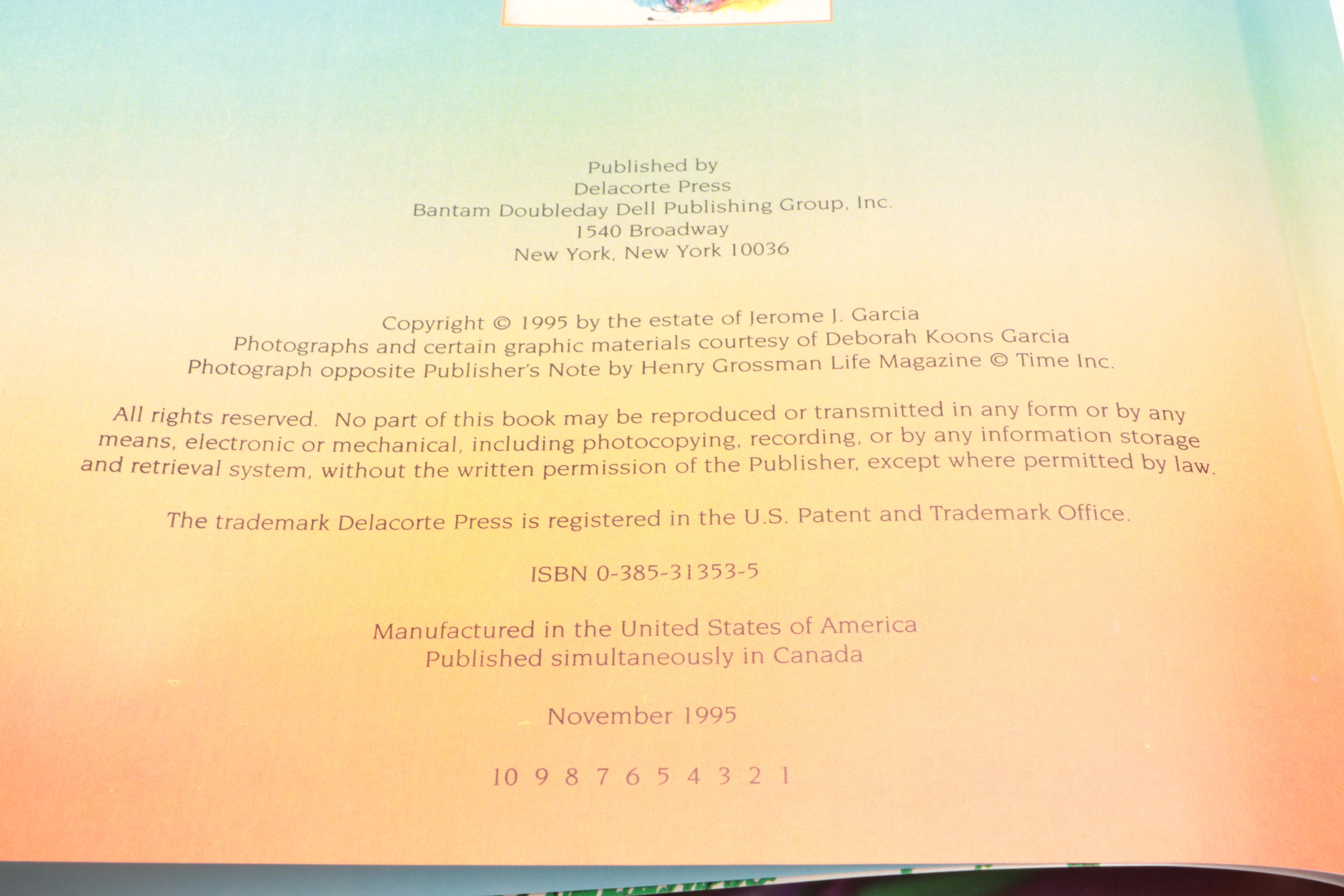 First Printing "Harrington Street" by Jerry Garcia, 1995