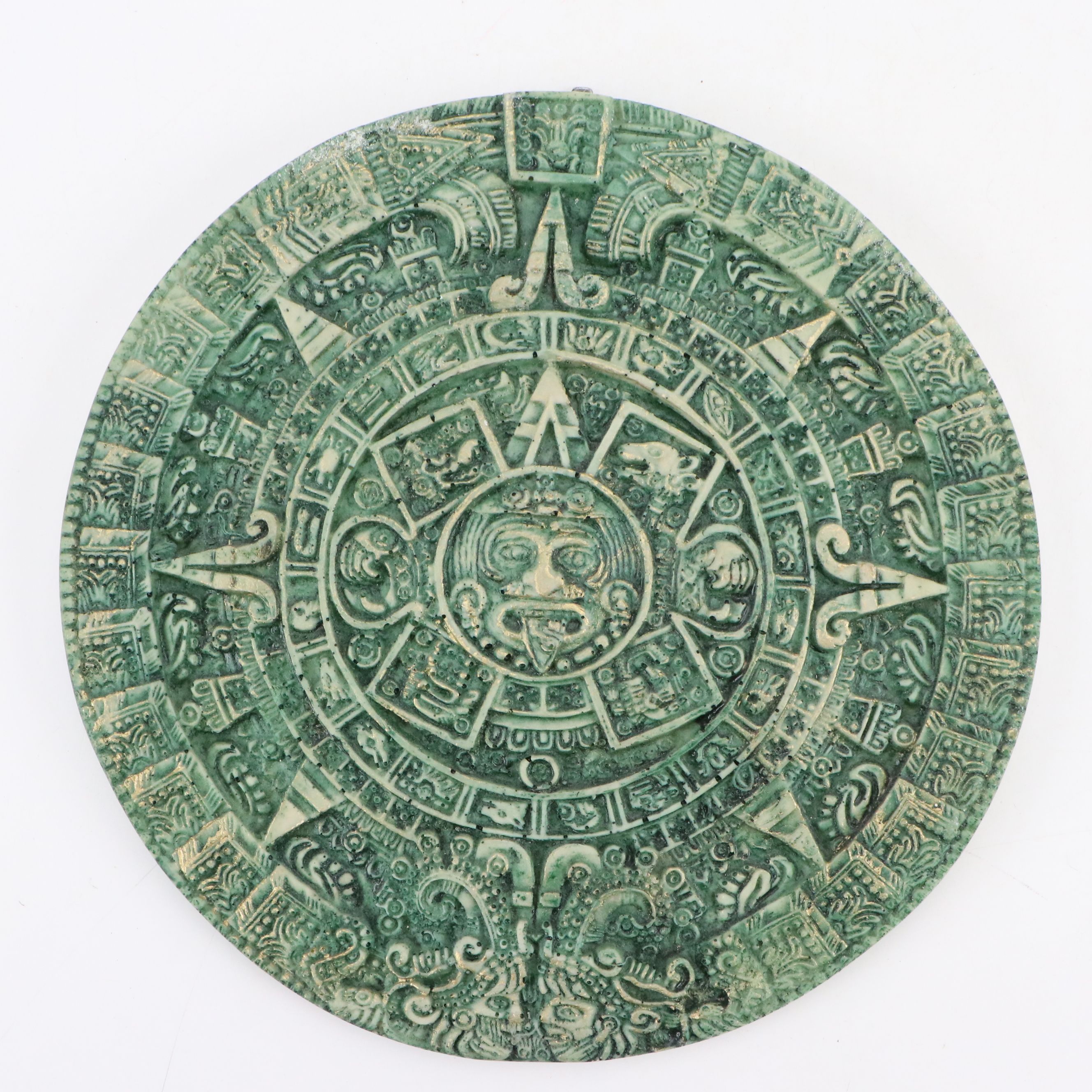 Aztec Style Plaster and Resin Piedra de Sol Wall Décor