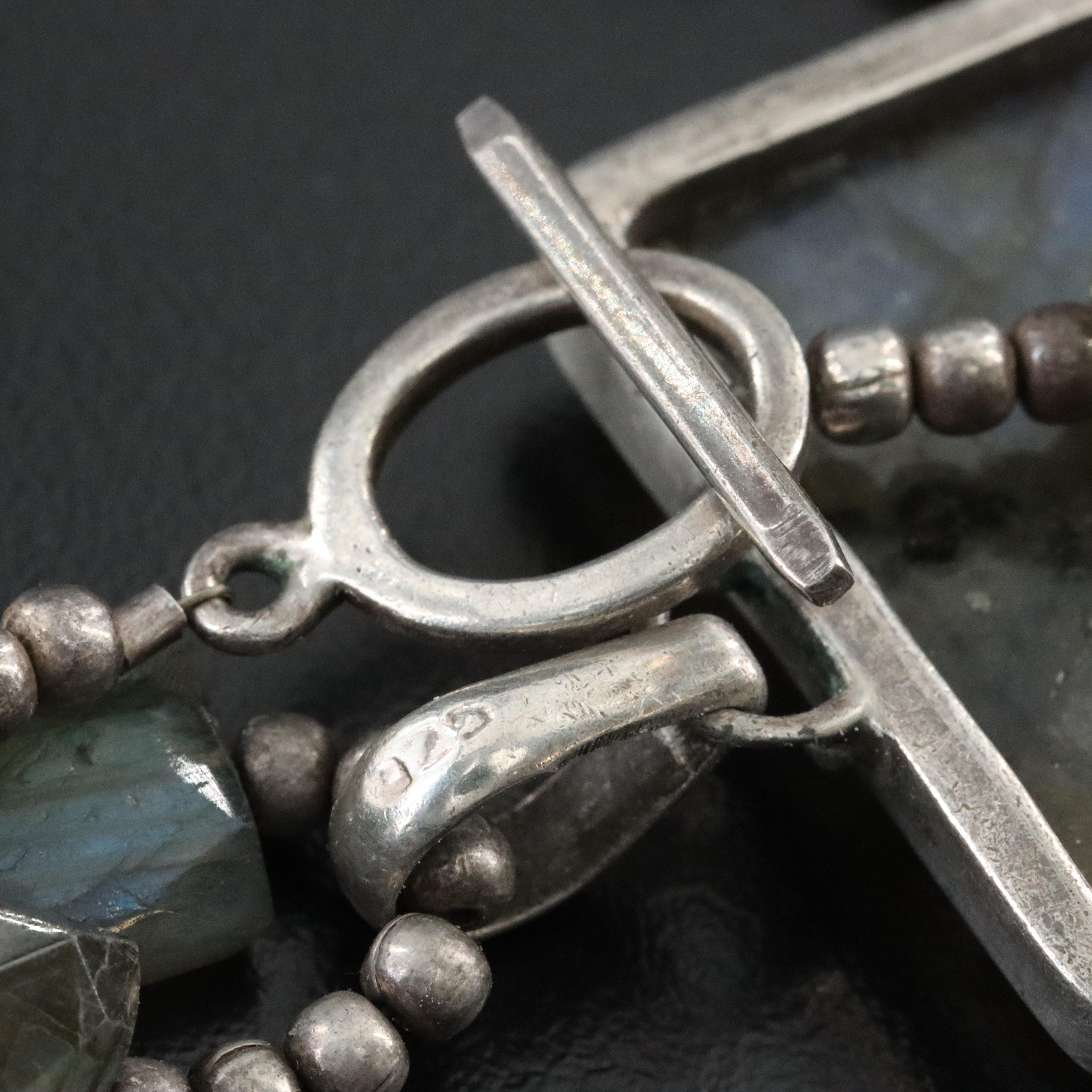 Sterling Labradorite Pendant Necklace