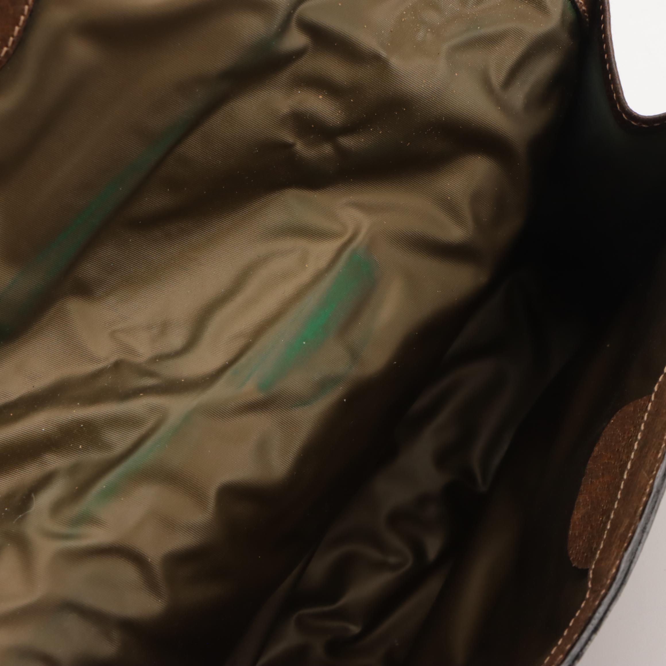 Gucci Parfums GG Supreme, Web Stripe and Leather Clutch/Cosmetic Pouch