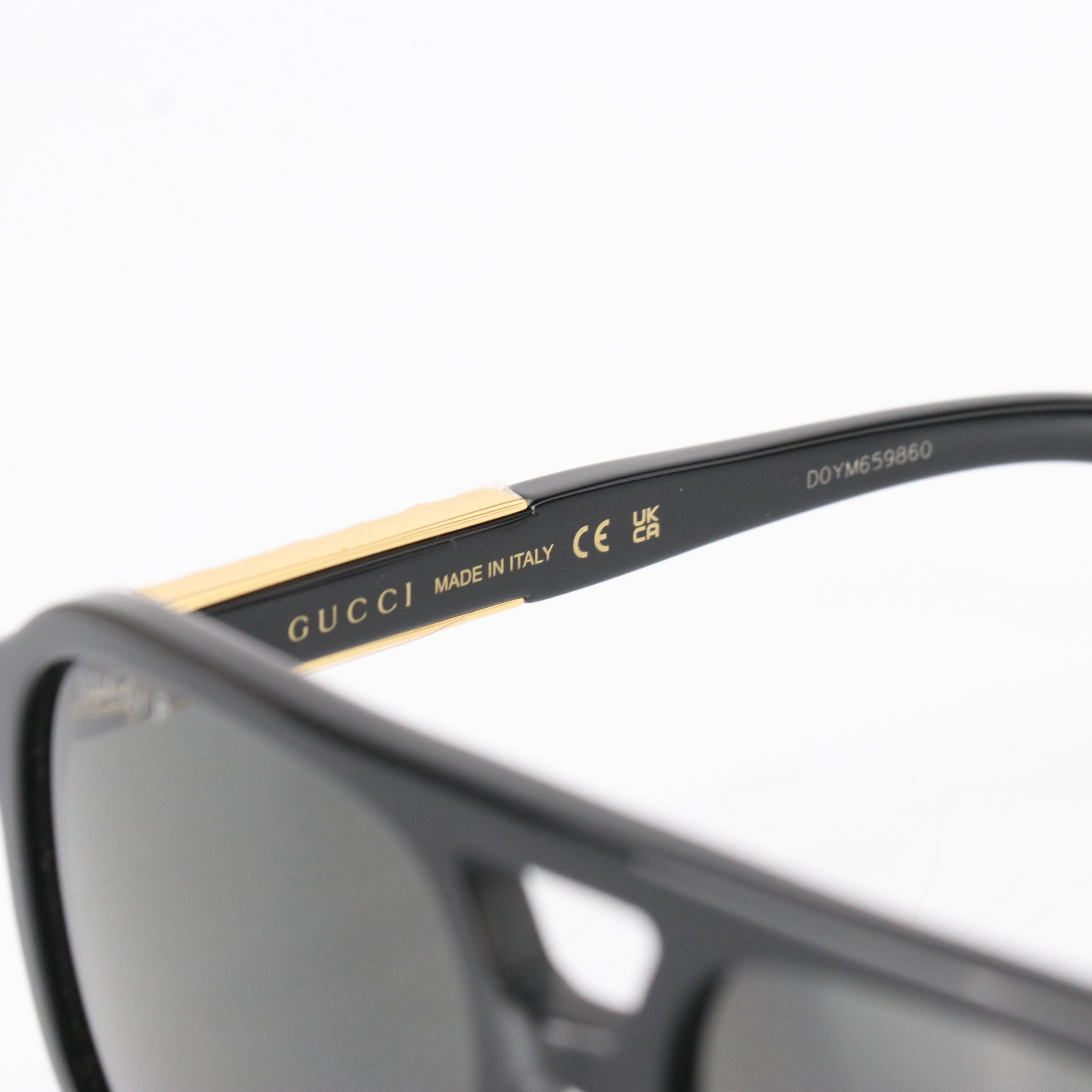 Gucci GG1188S Black/Grey Sunglasses with Box