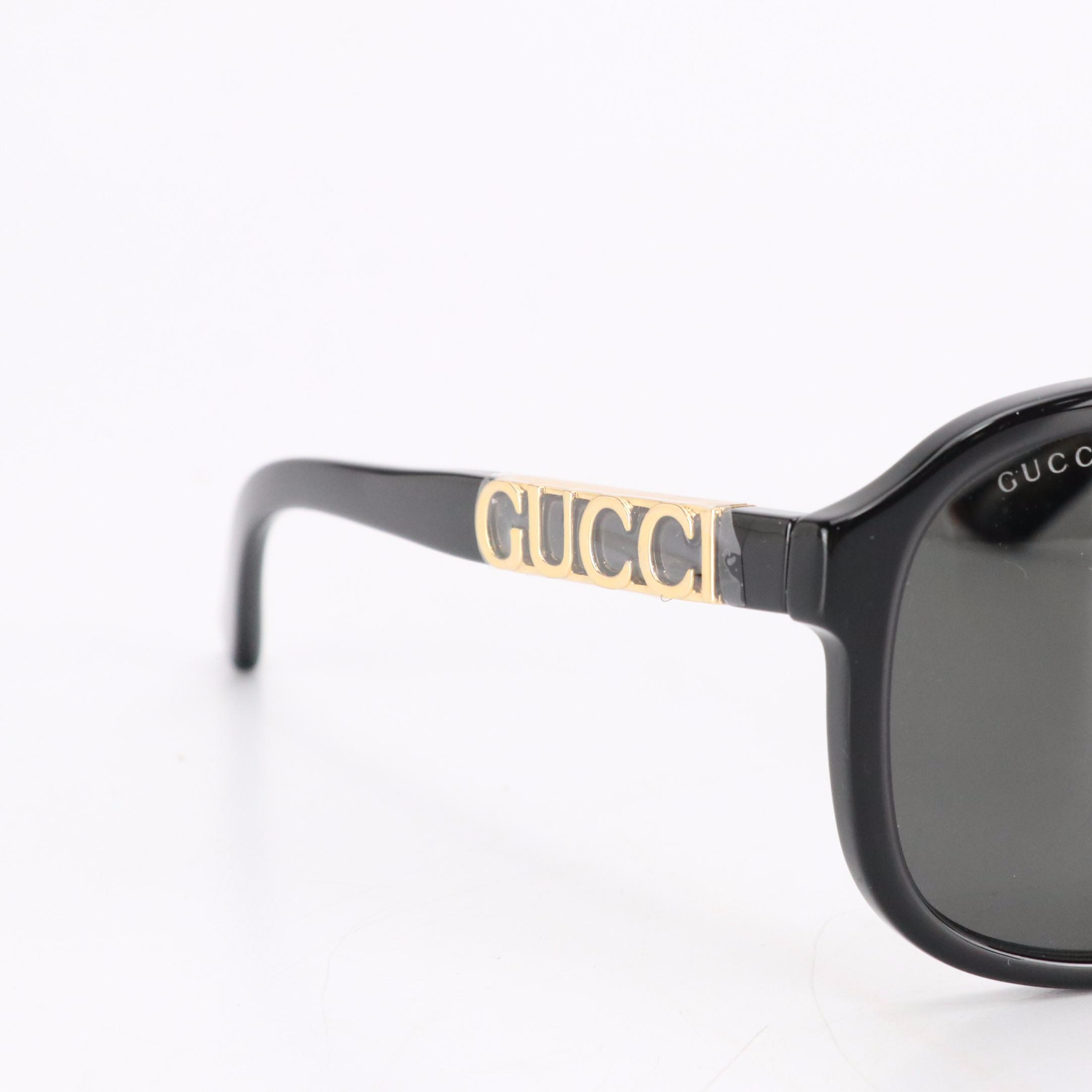 Gucci GG1188S Black/Grey Sunglasses with Box