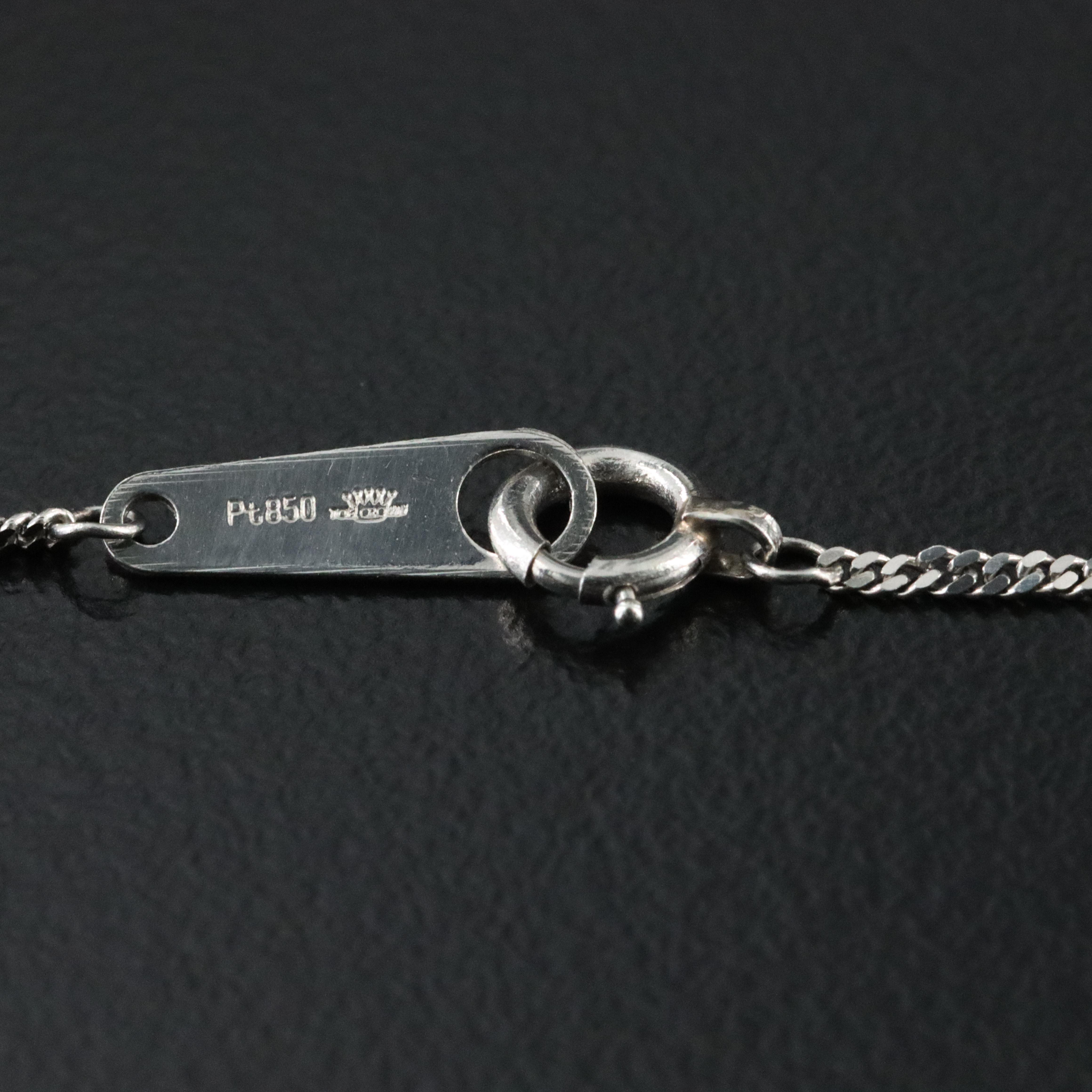 Platinum 0.20 CTW Diamond Pendant Necklace