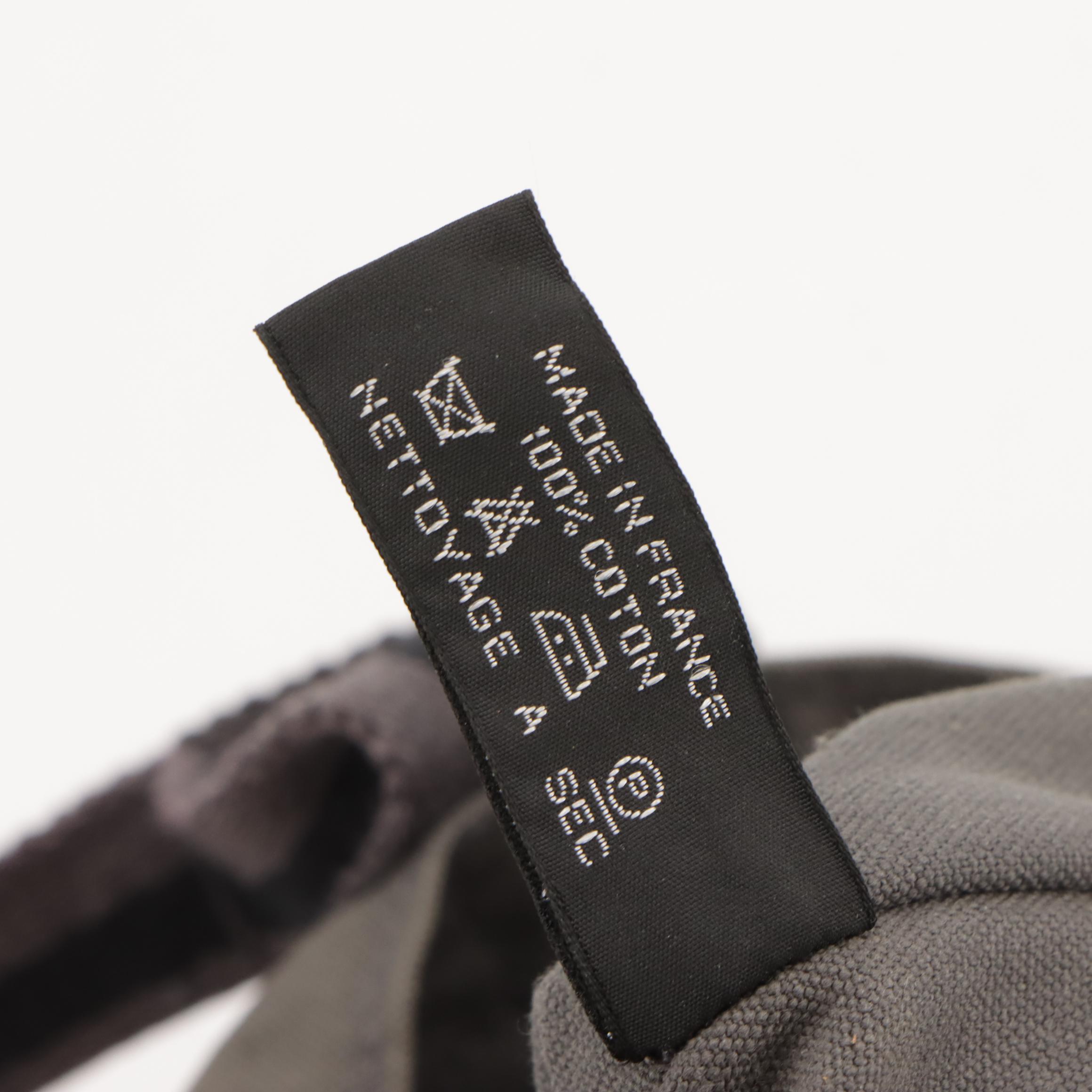 Hermès Fourre-Tout PM in Grey Cotton Canvas