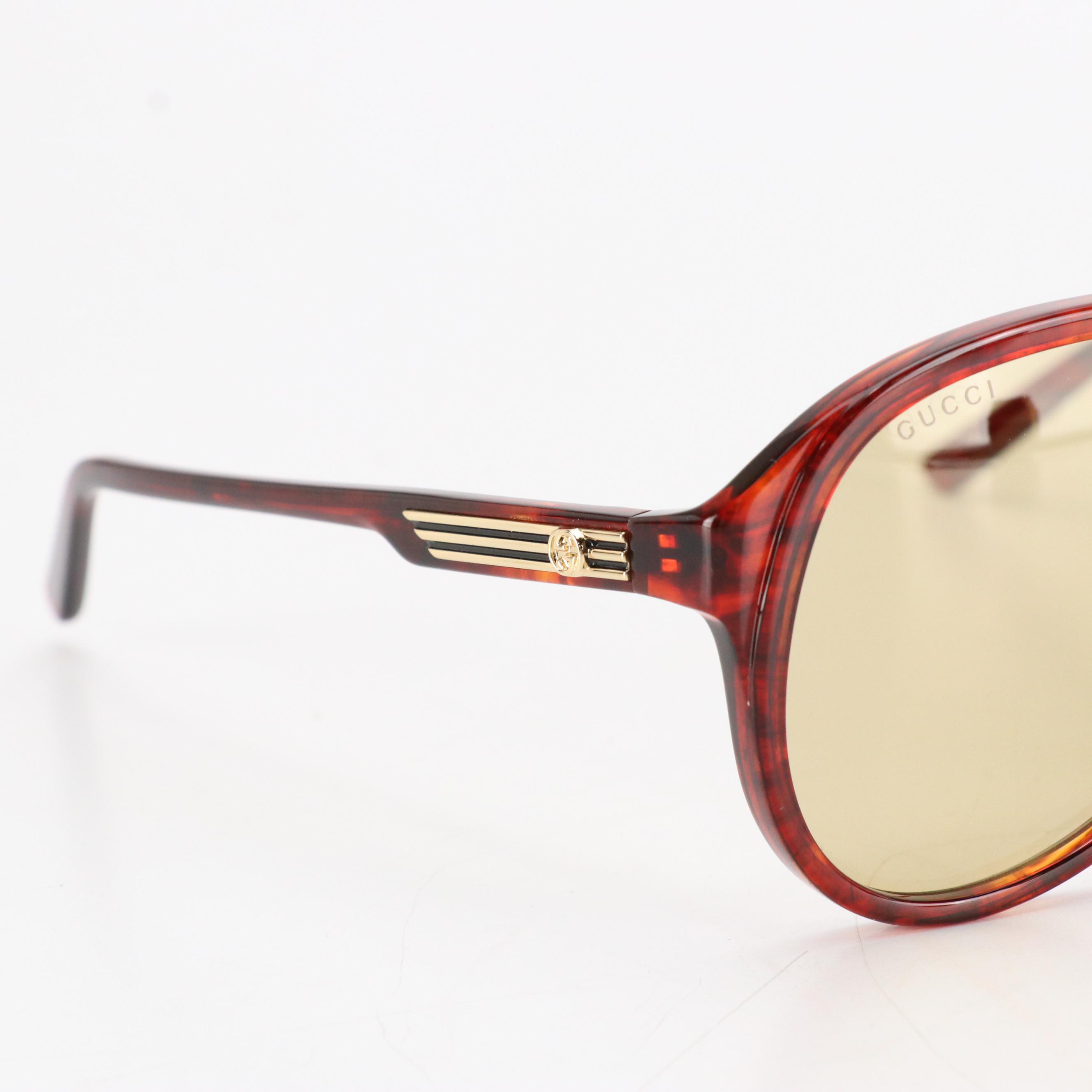 Gucci GG1286S Havana Brown Sunglasses with Box