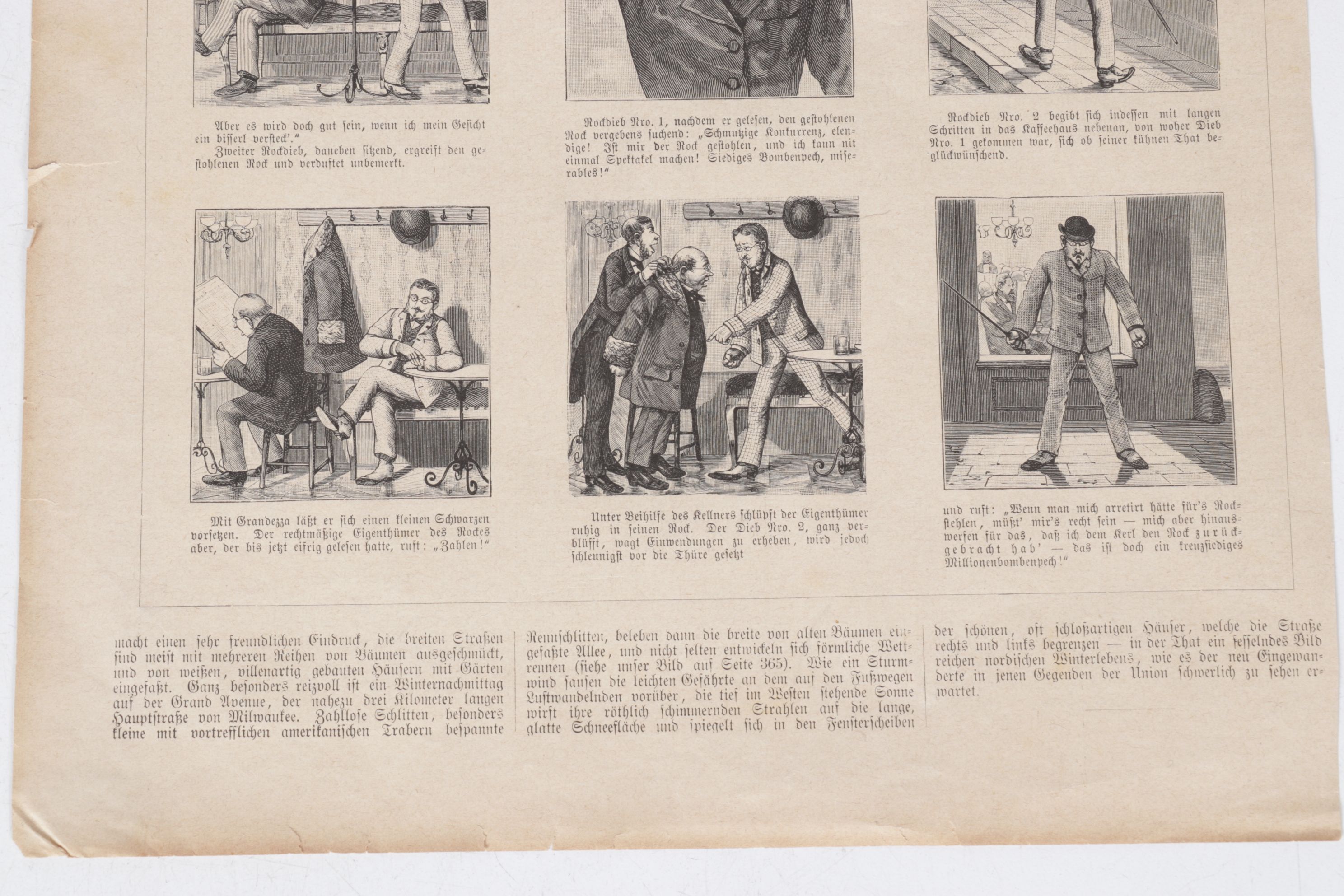 Trio of German Xylographs Pulled from "The Book for All", Late 19th Century