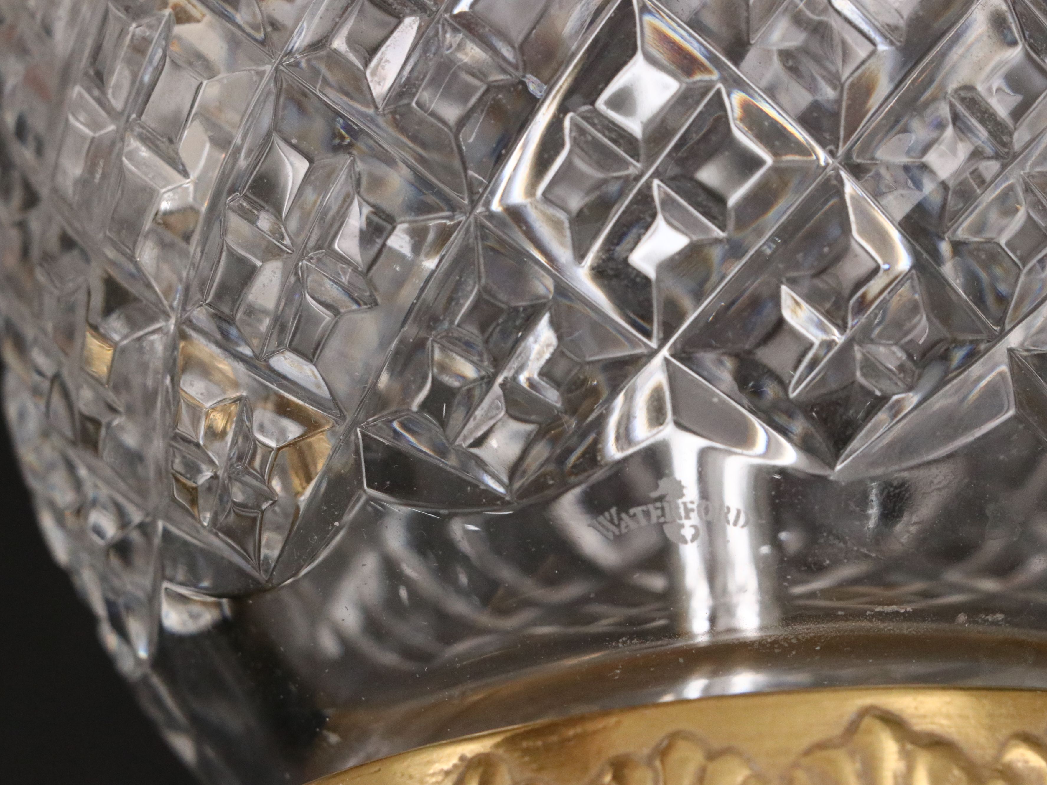 Waterford Crystal Hospitality Collection Table Lamps with Silk Bell Shades