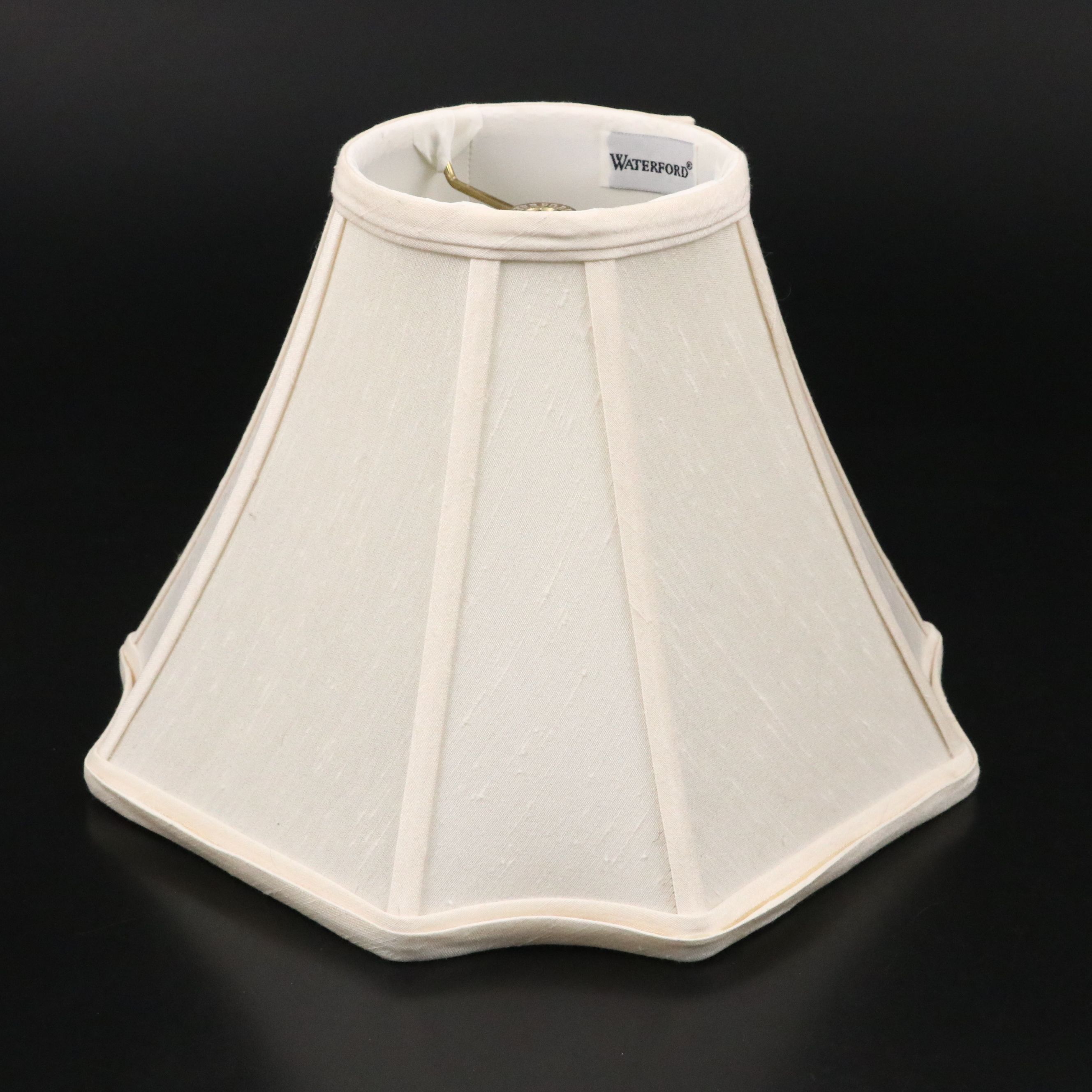 Waterford Crystal Hospitality Collection Table Lamps with Silk Bell Shades