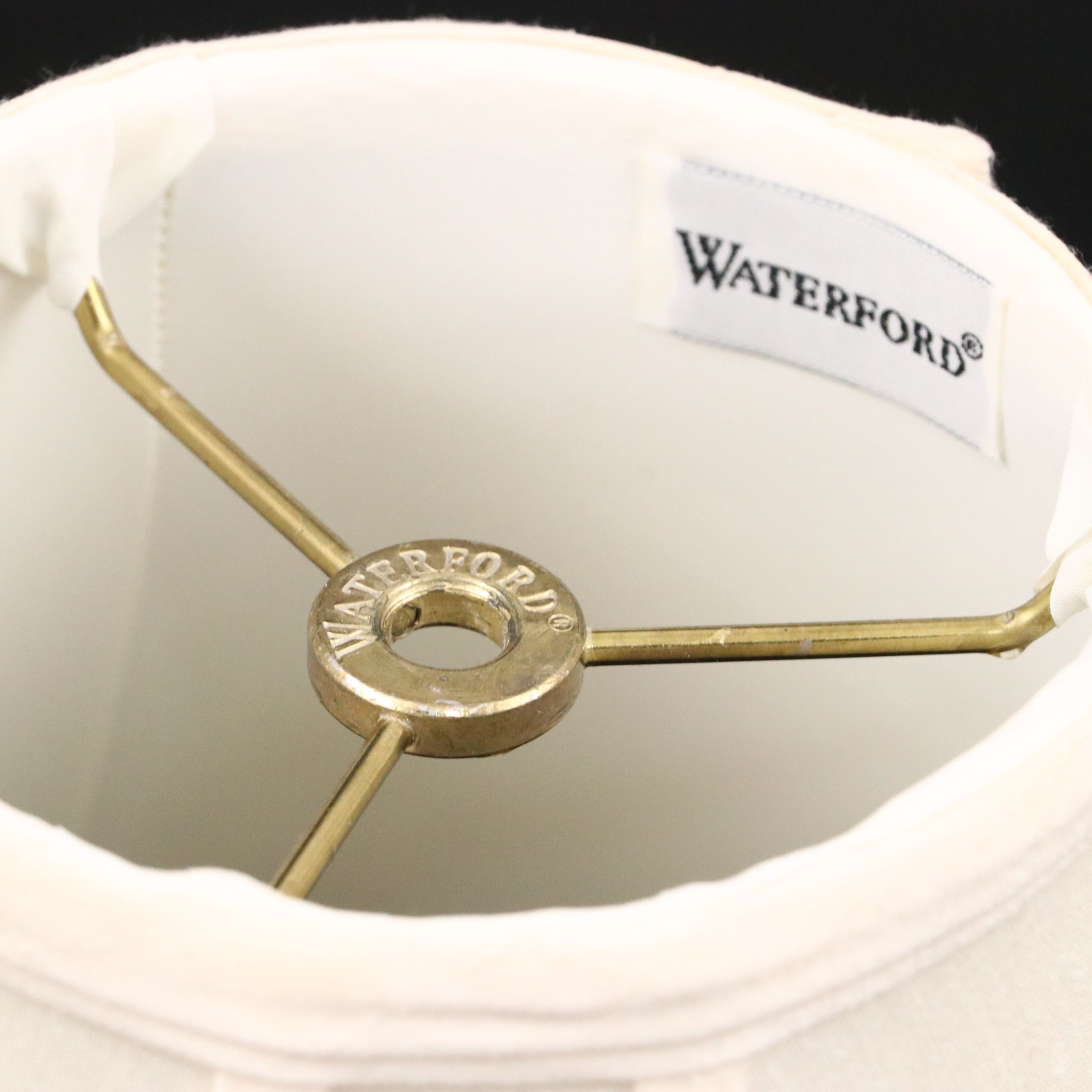 Waterford Crystal Hospitality Collection Table Lamps with Silk Bell Shades