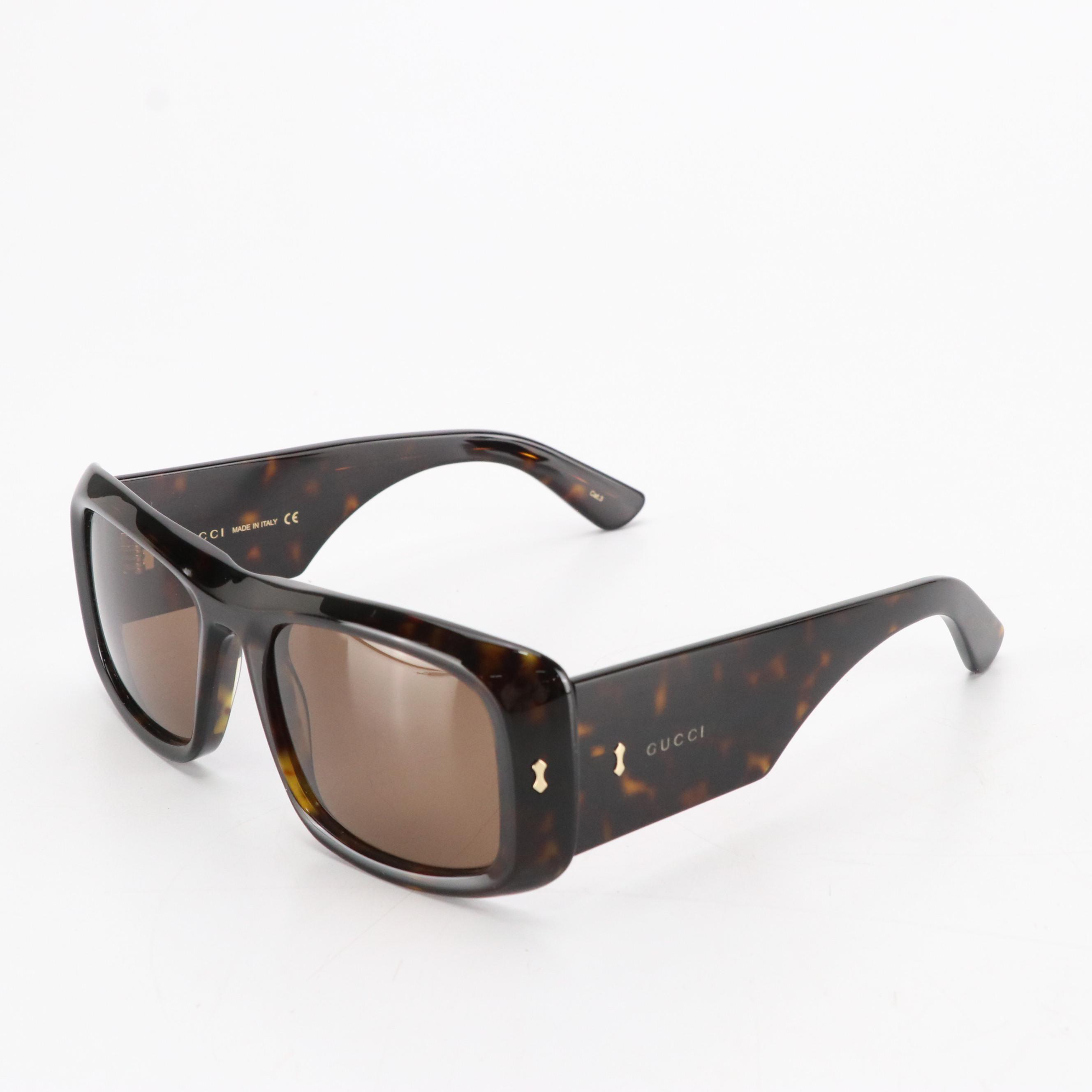 Gucci GG1080S Havana Brown Sunglasses with Box