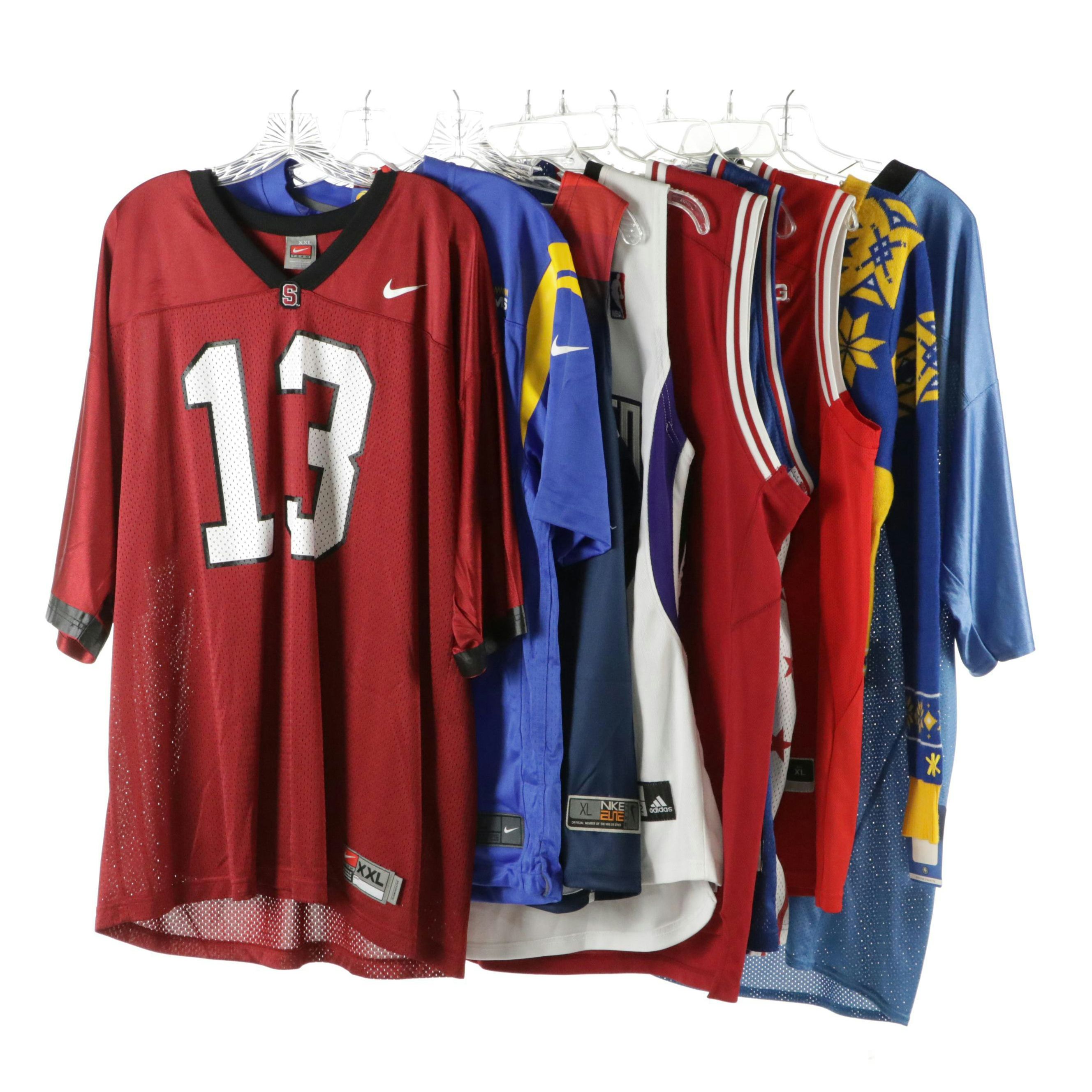 Los Angeles Rams, Philadelphia 76ers, Detroit Lions, and More Sports Jerseys