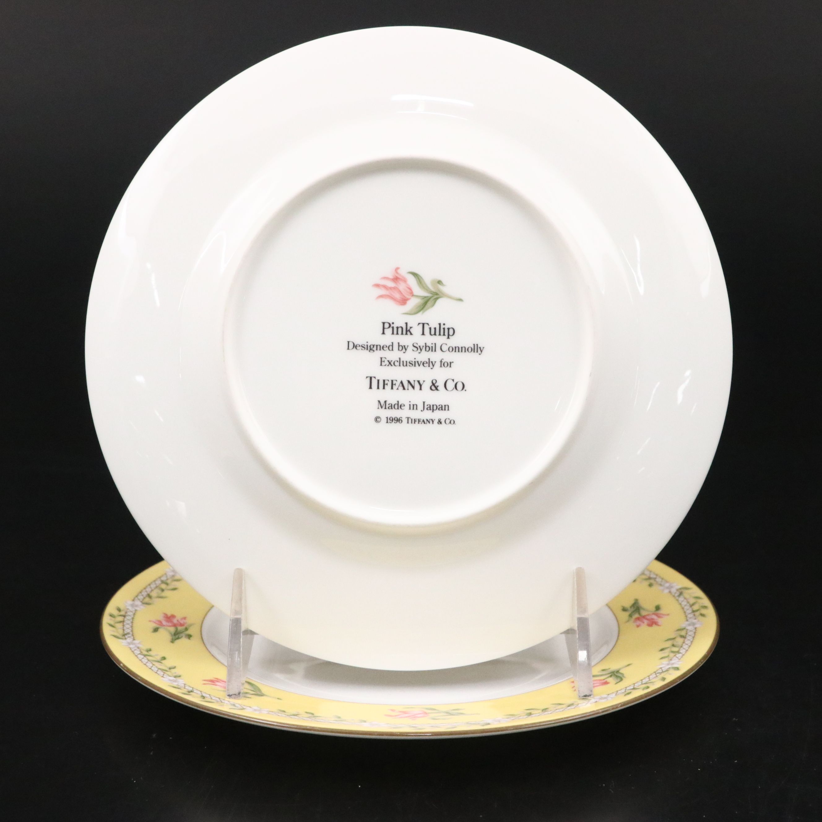 Tiffany & Co. "Pink Tulip" Demitasse, Saucers and Salad Plates
