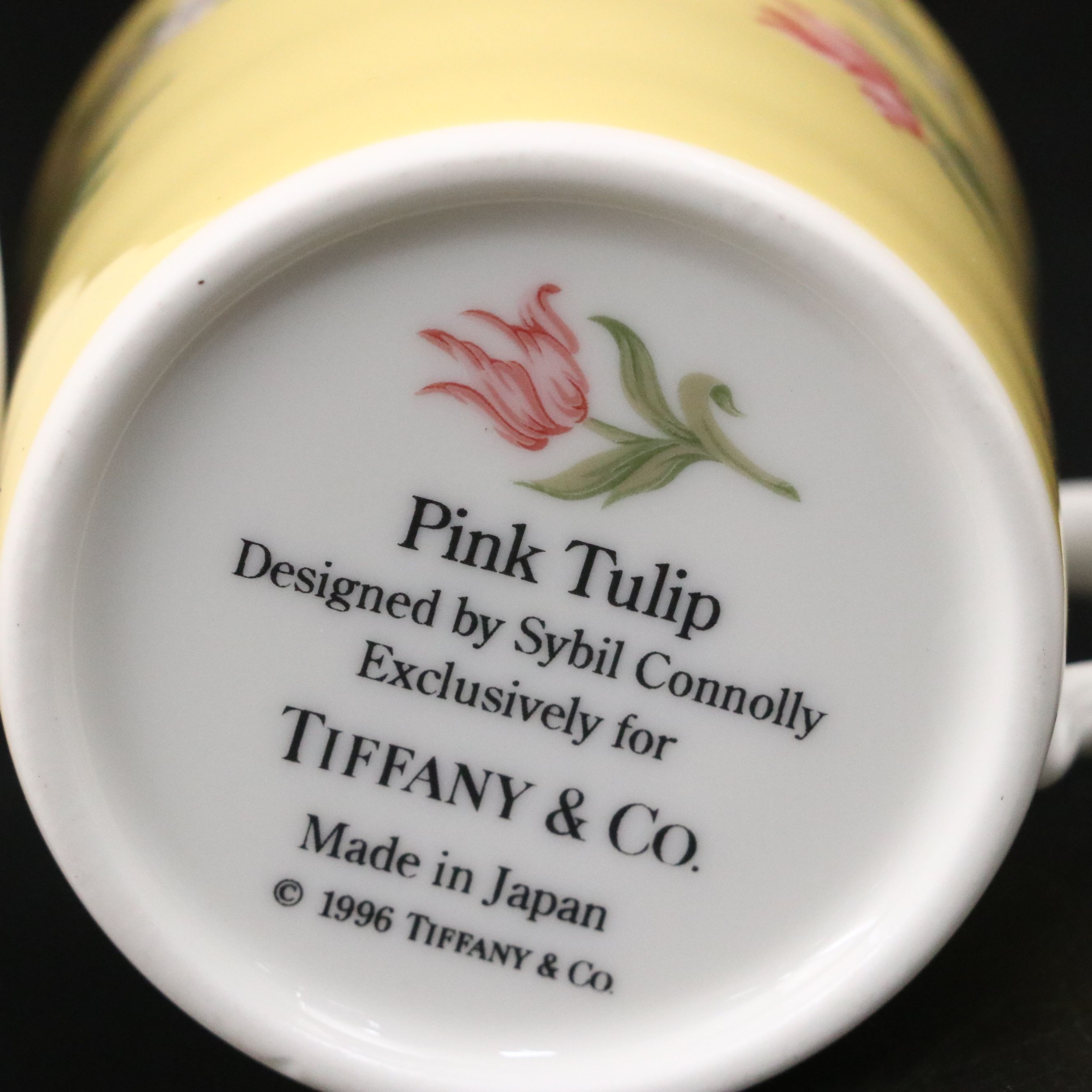 Tiffany & Co. "Pink Tulip" Demitasse, Saucers and Salad Plates