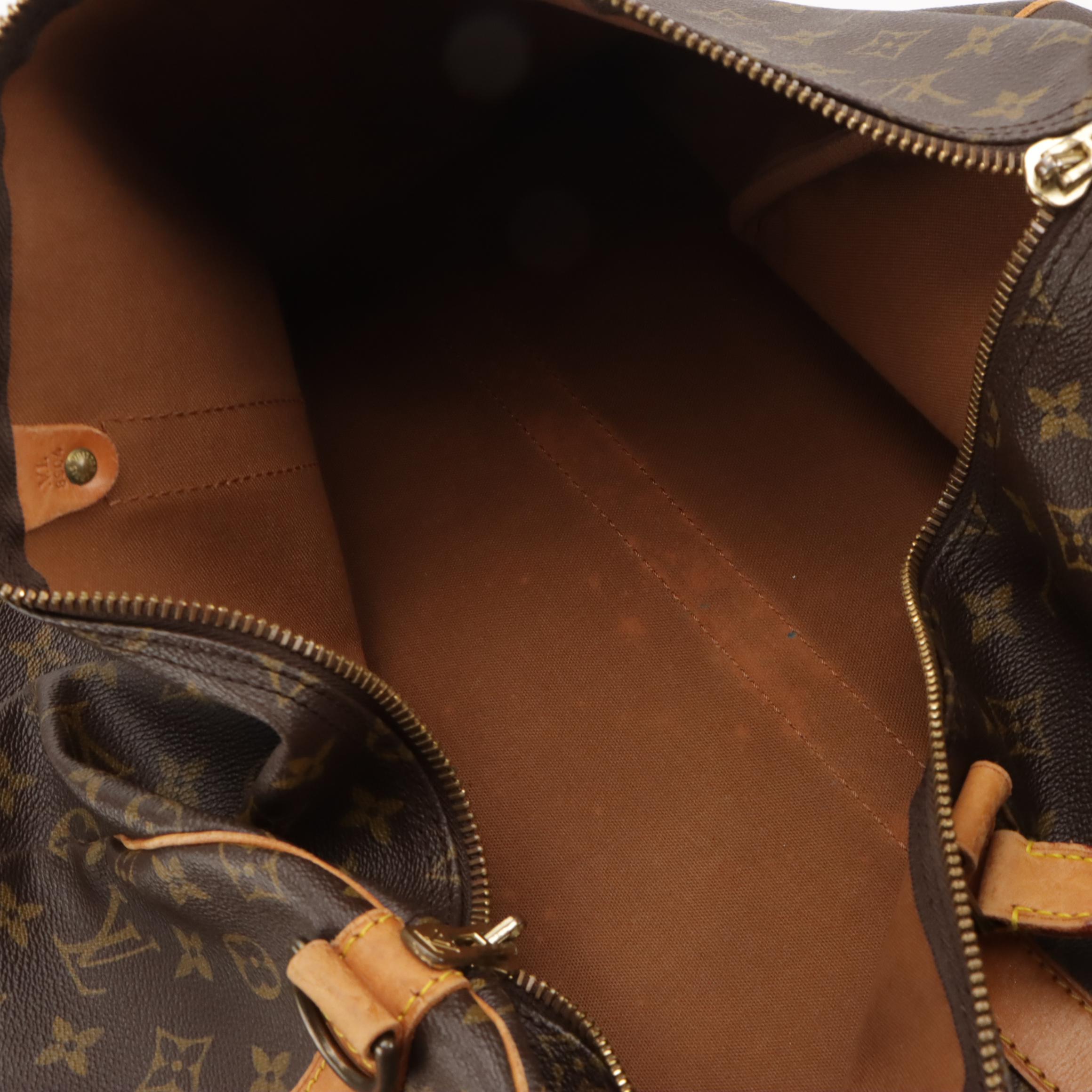 Louis Vuitton Keepall 55 Bandoulière in Monogram Canvas and Vachetta Leather