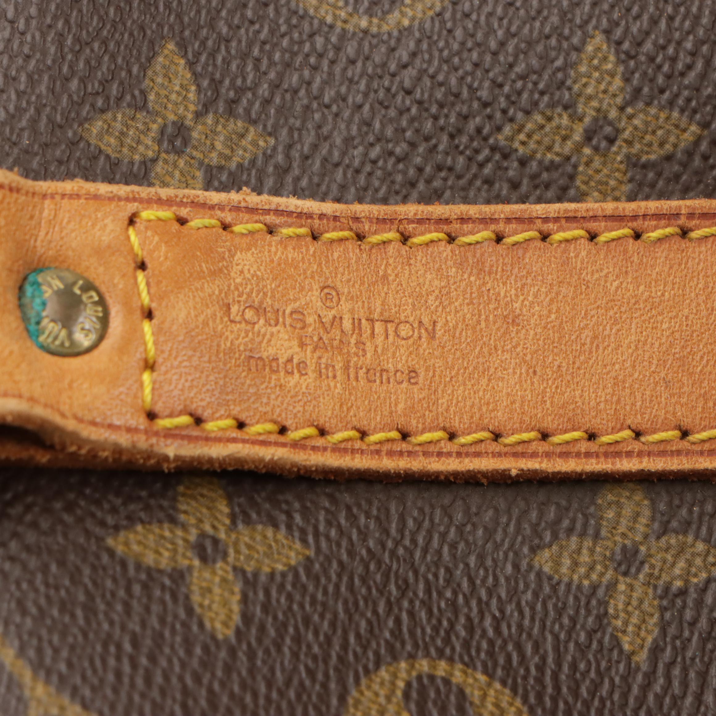 Louis Vuitton Keepall 55 Bandoulière in Monogram Canvas and Vachetta Leather