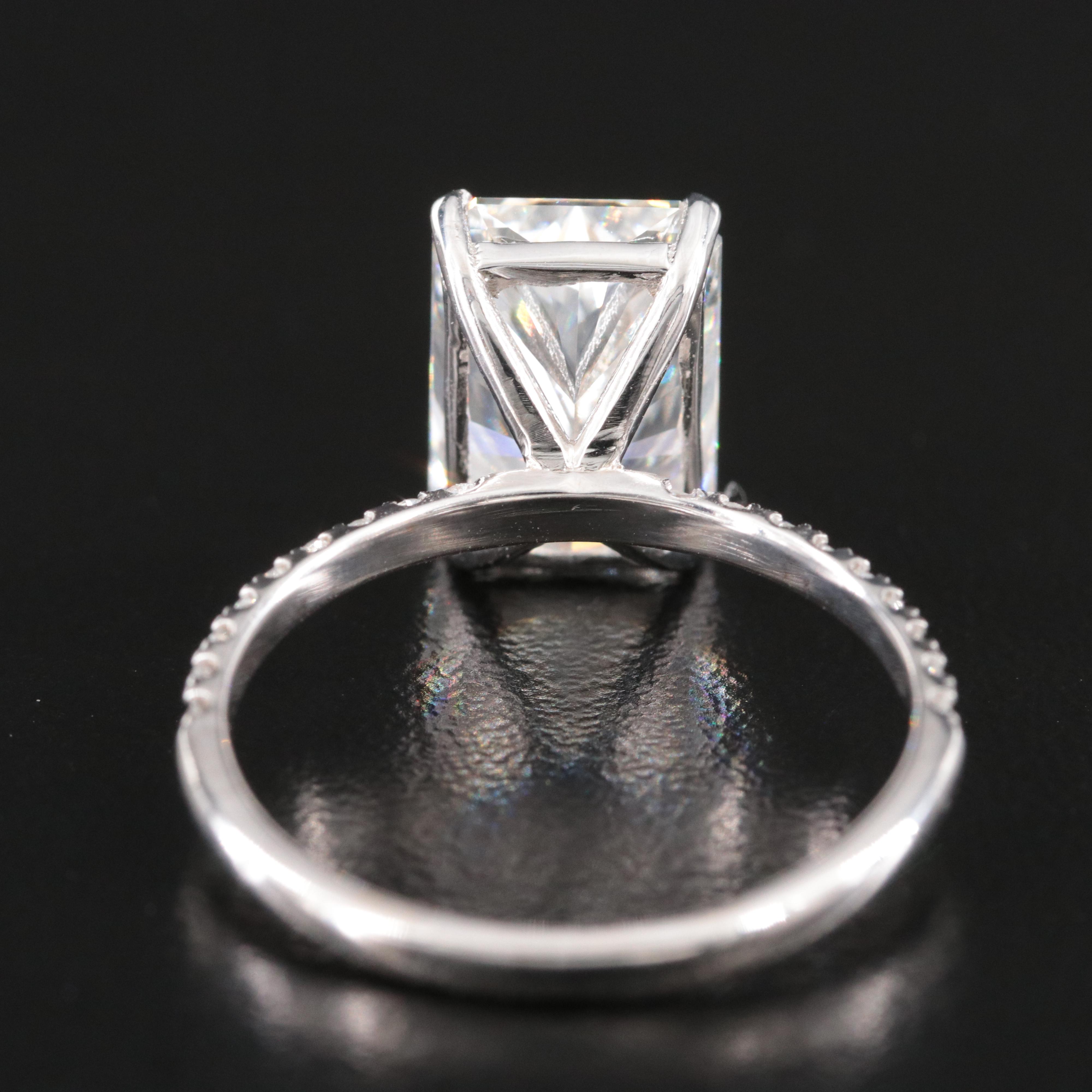14K 4.18 CTW Lab Grown Diamond Ring with IGI Report