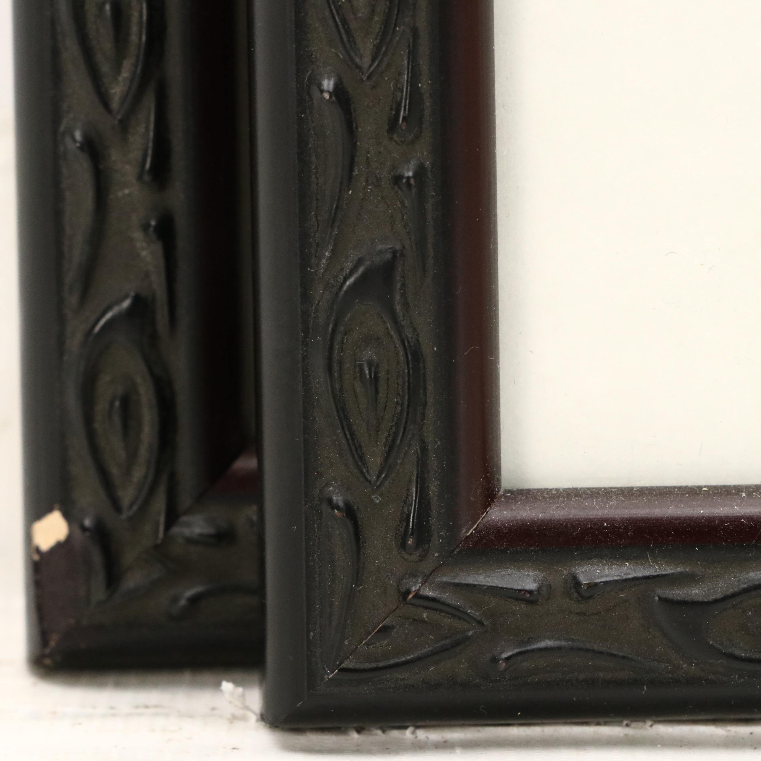 Two Blue Etchings of East Asian Bowls