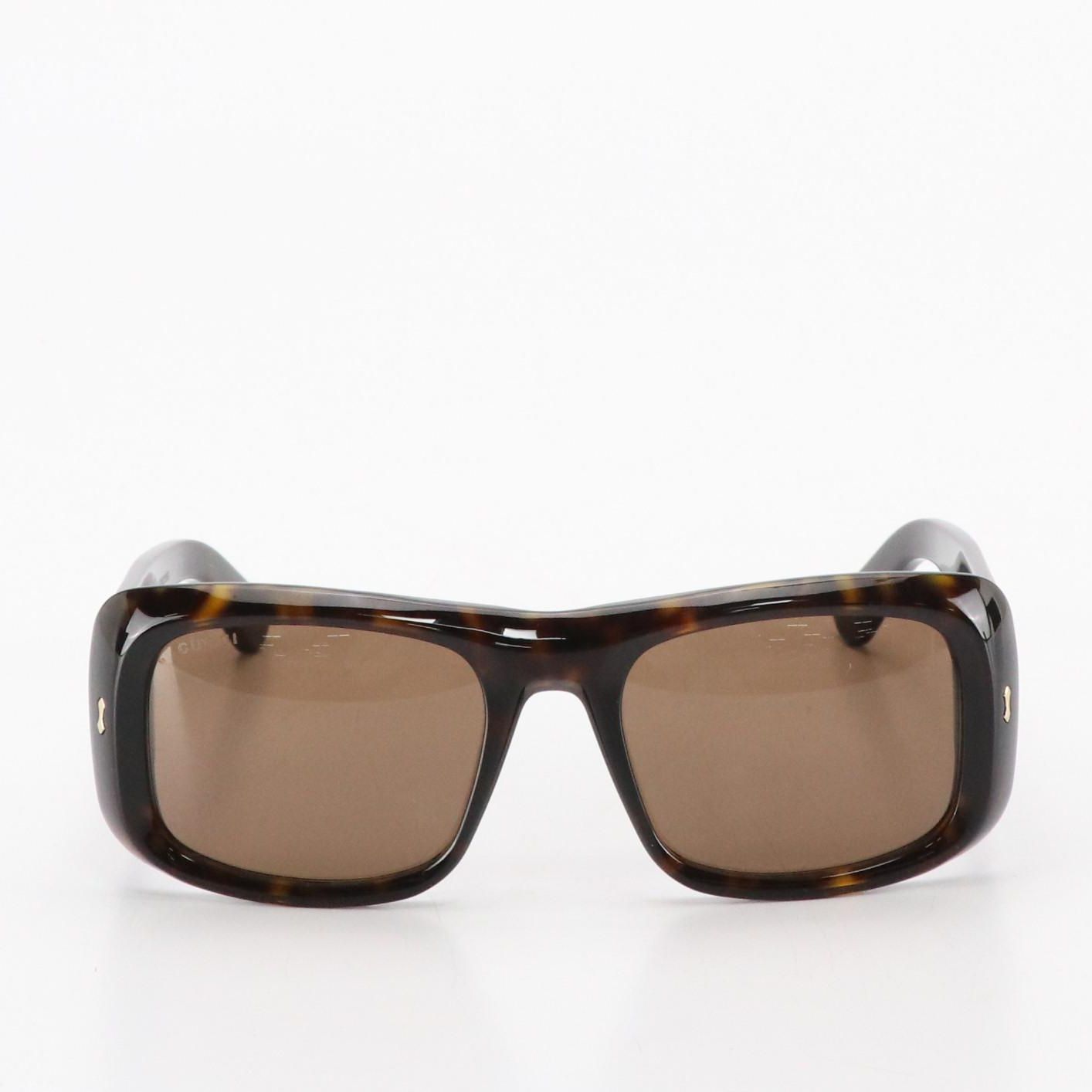 Gucci GG1080S Havana Brown Sunglasses with Box
