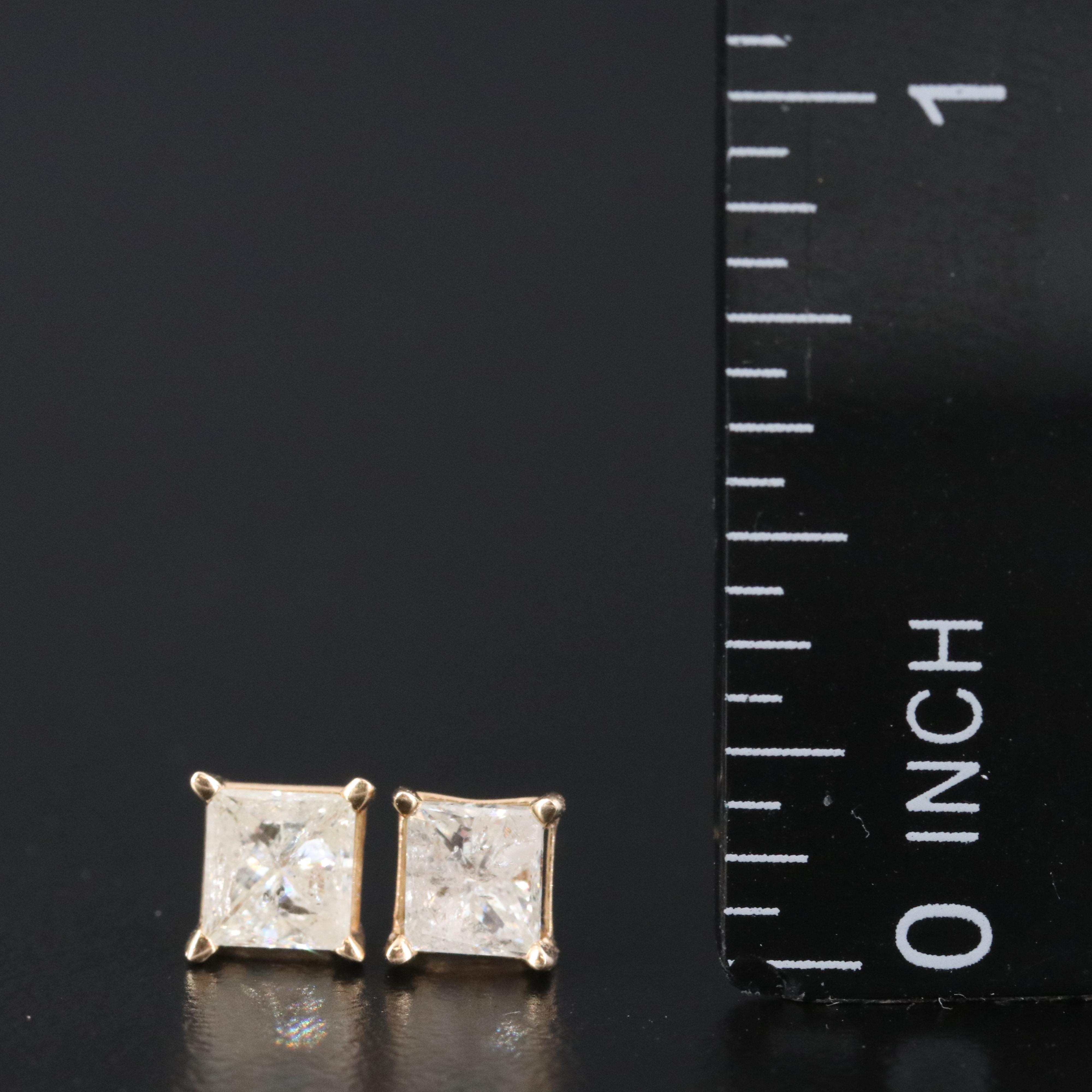 14K 0.96 CTW Diamond Earrings