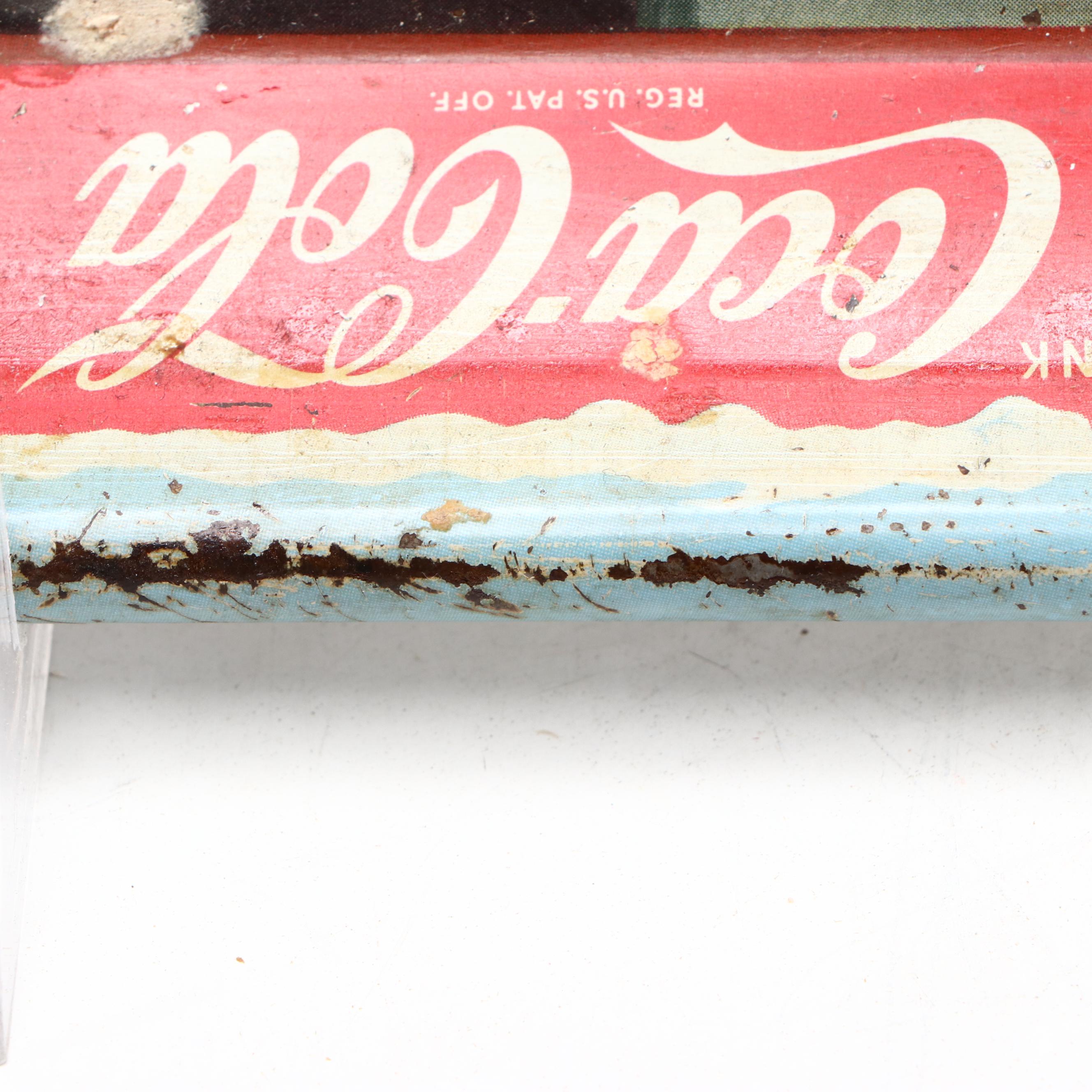 Coca-Cola Lithograph Advertising Tray with Coin Bank and More Memorabilia