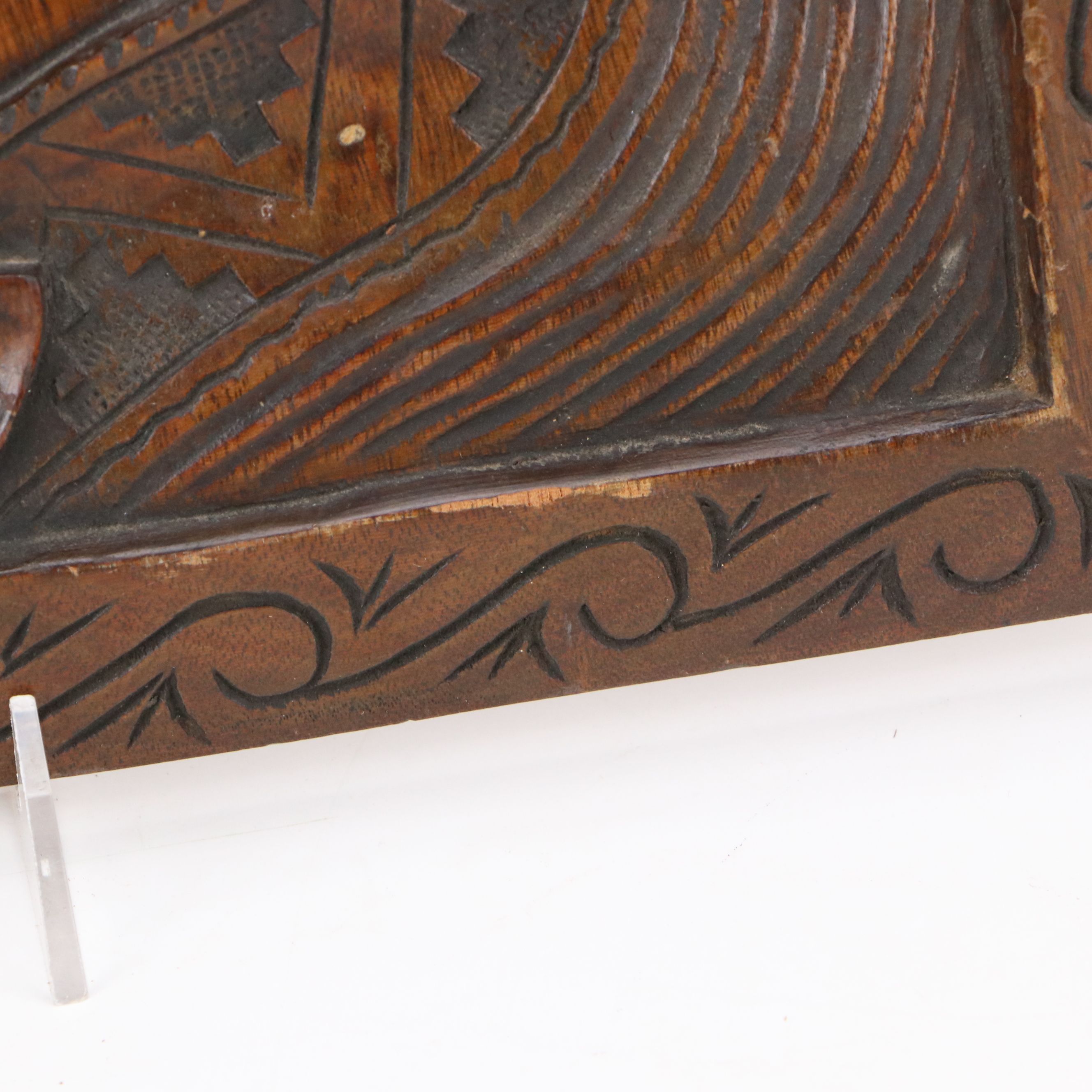 Artist Signed Carved Wooden Portraits