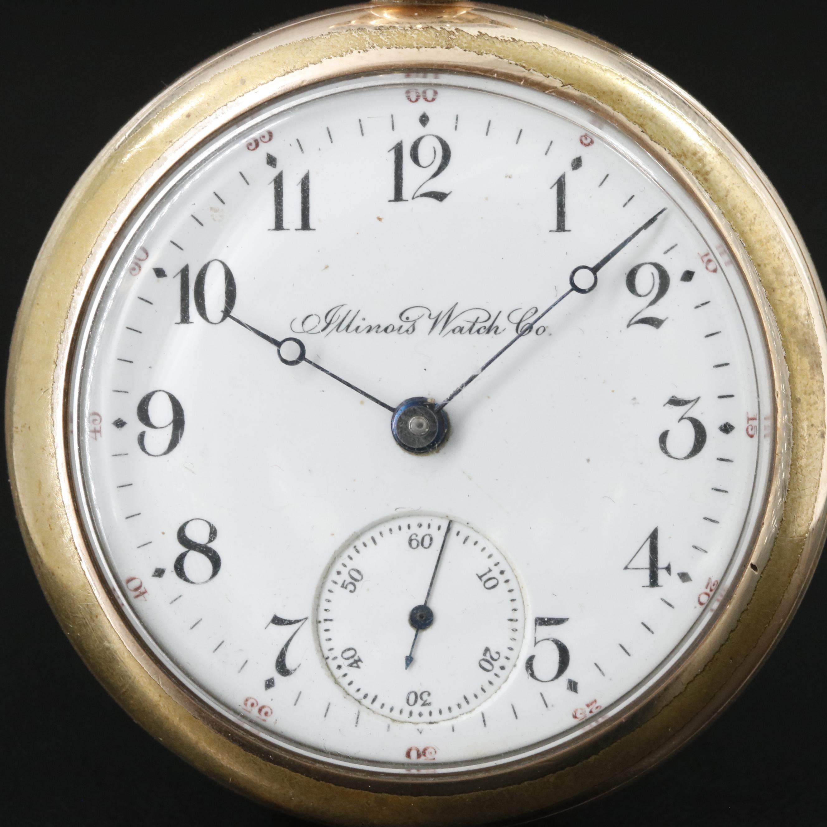 Illinois Watch Co.1902 Gold Filled Pocket Watch