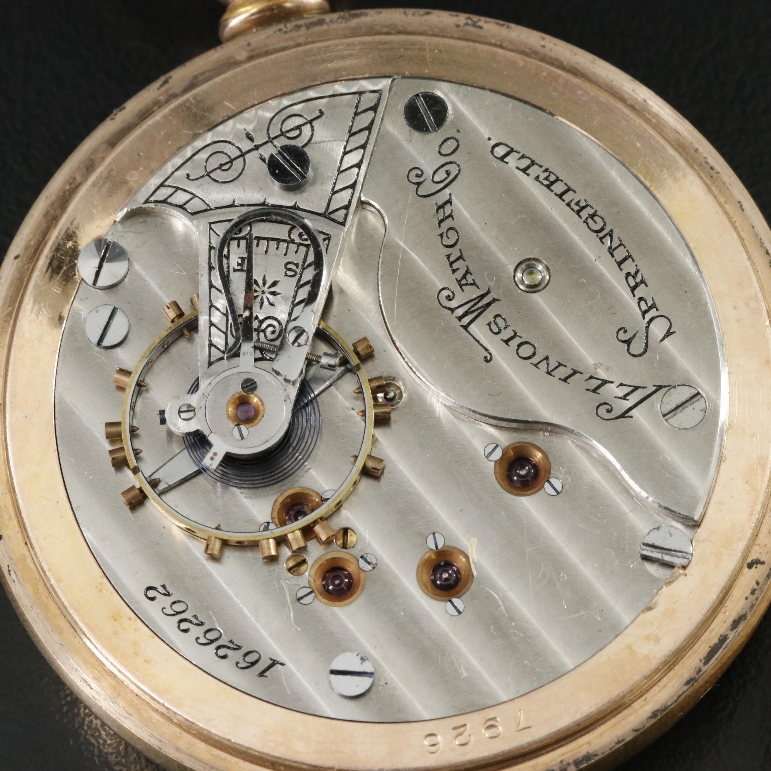 Illinois Watch Co.1902 Gold Filled Pocket Watch