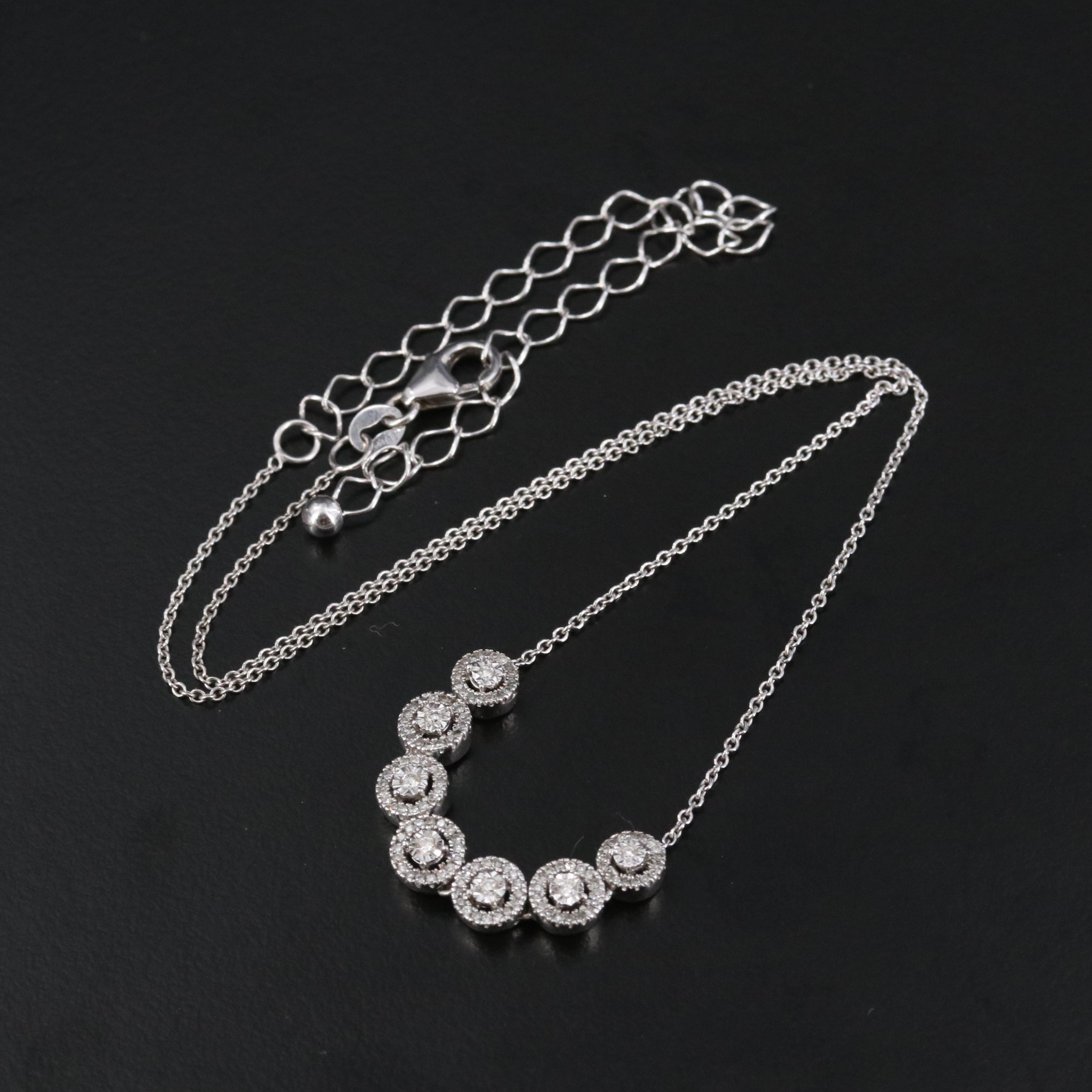 10K 0.35 CTW Diamond Necklace
