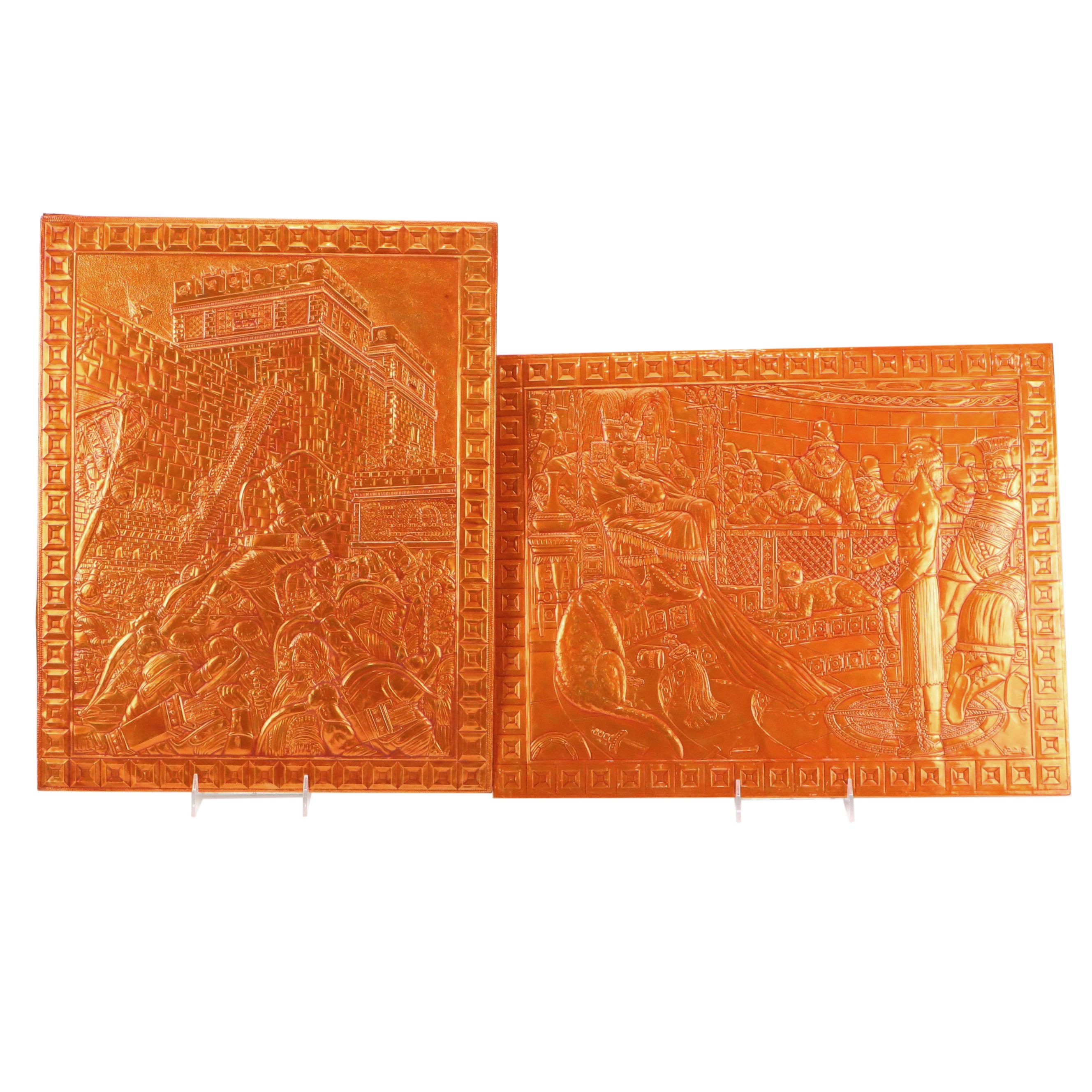 Tooled Foil Medieval and Aztec Style Décor