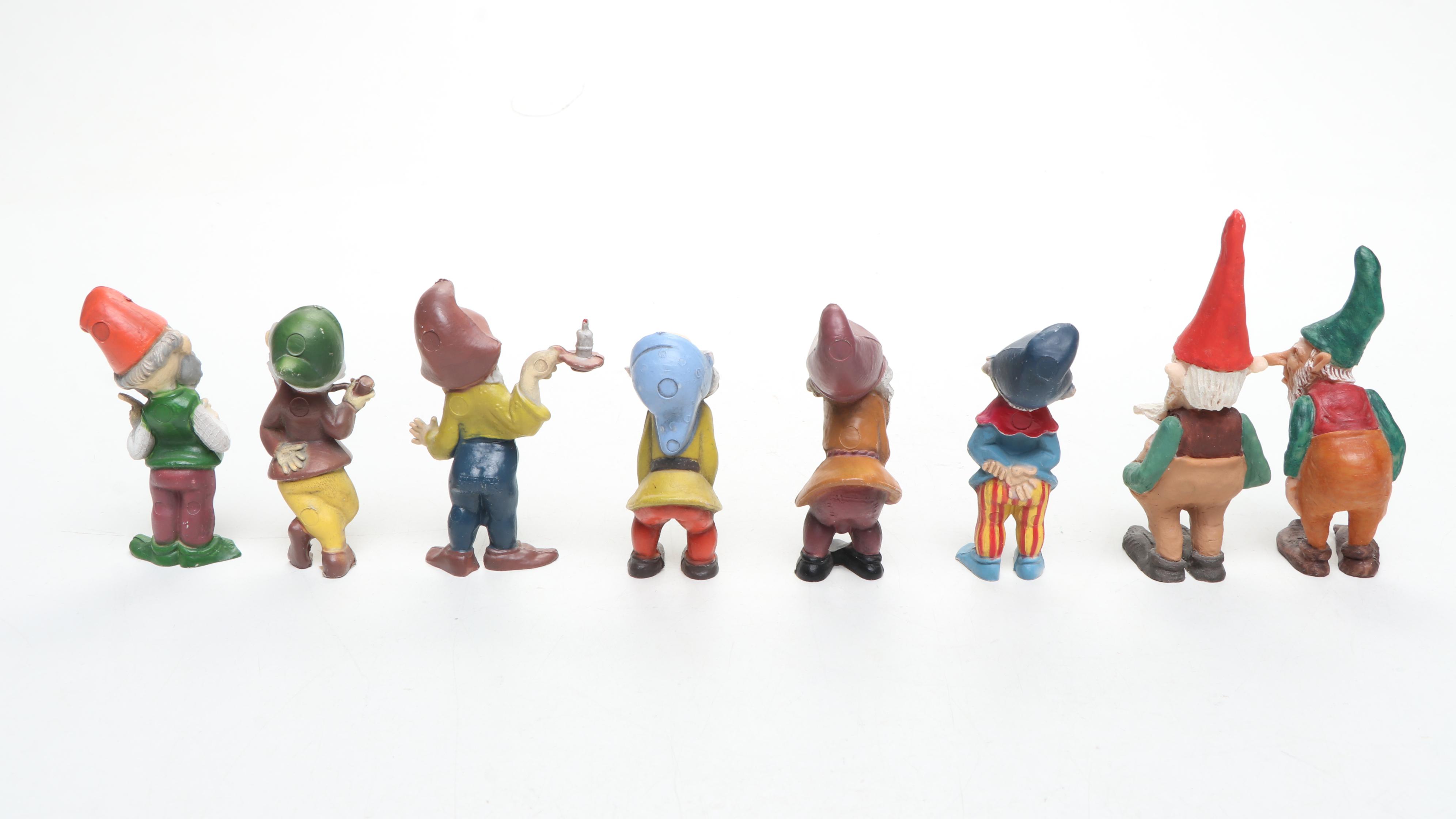 Ceramic Shoe with Artist Signed Plastic and Ceramic Figurines