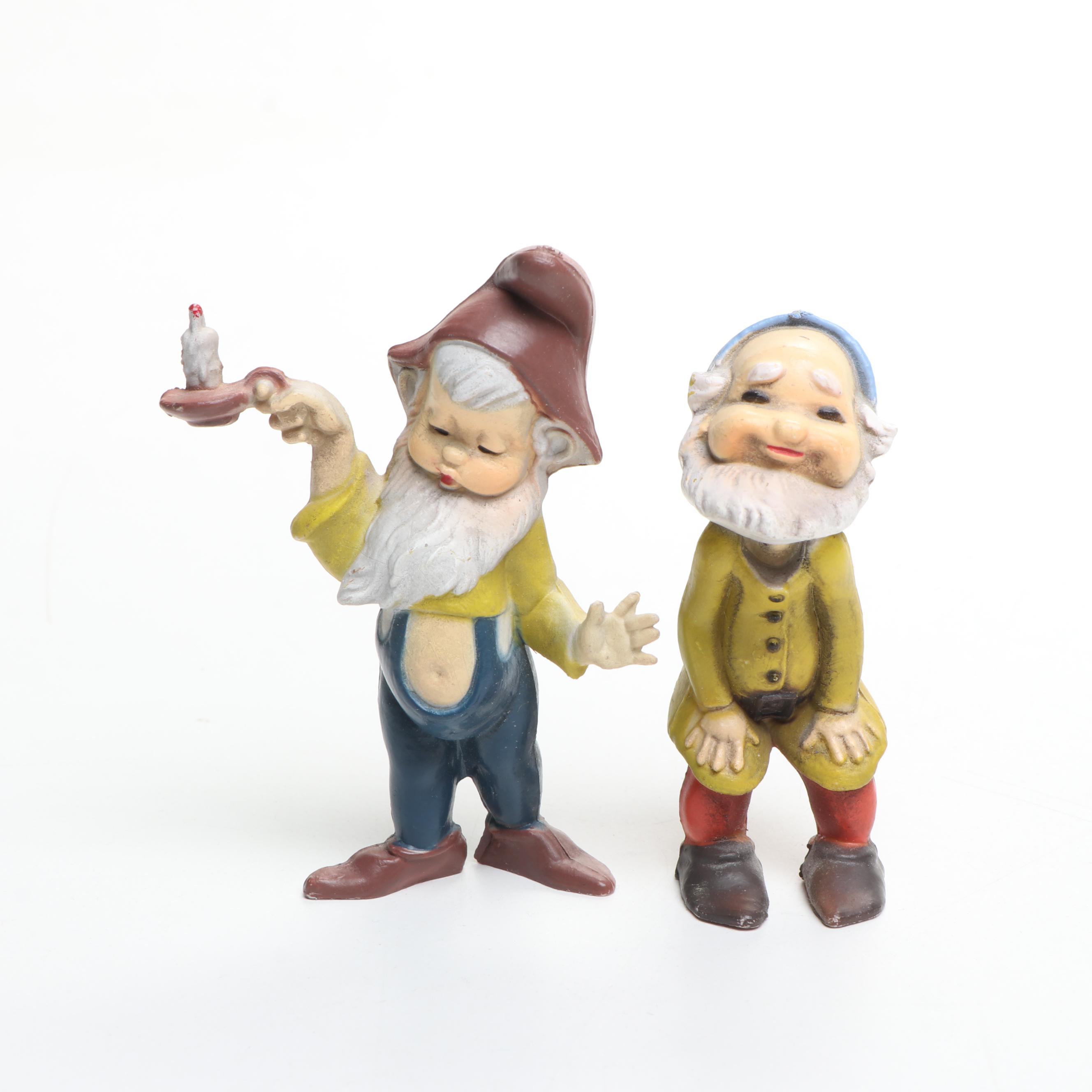 Ceramic Shoe with Artist Signed Plastic and Ceramic Figurines