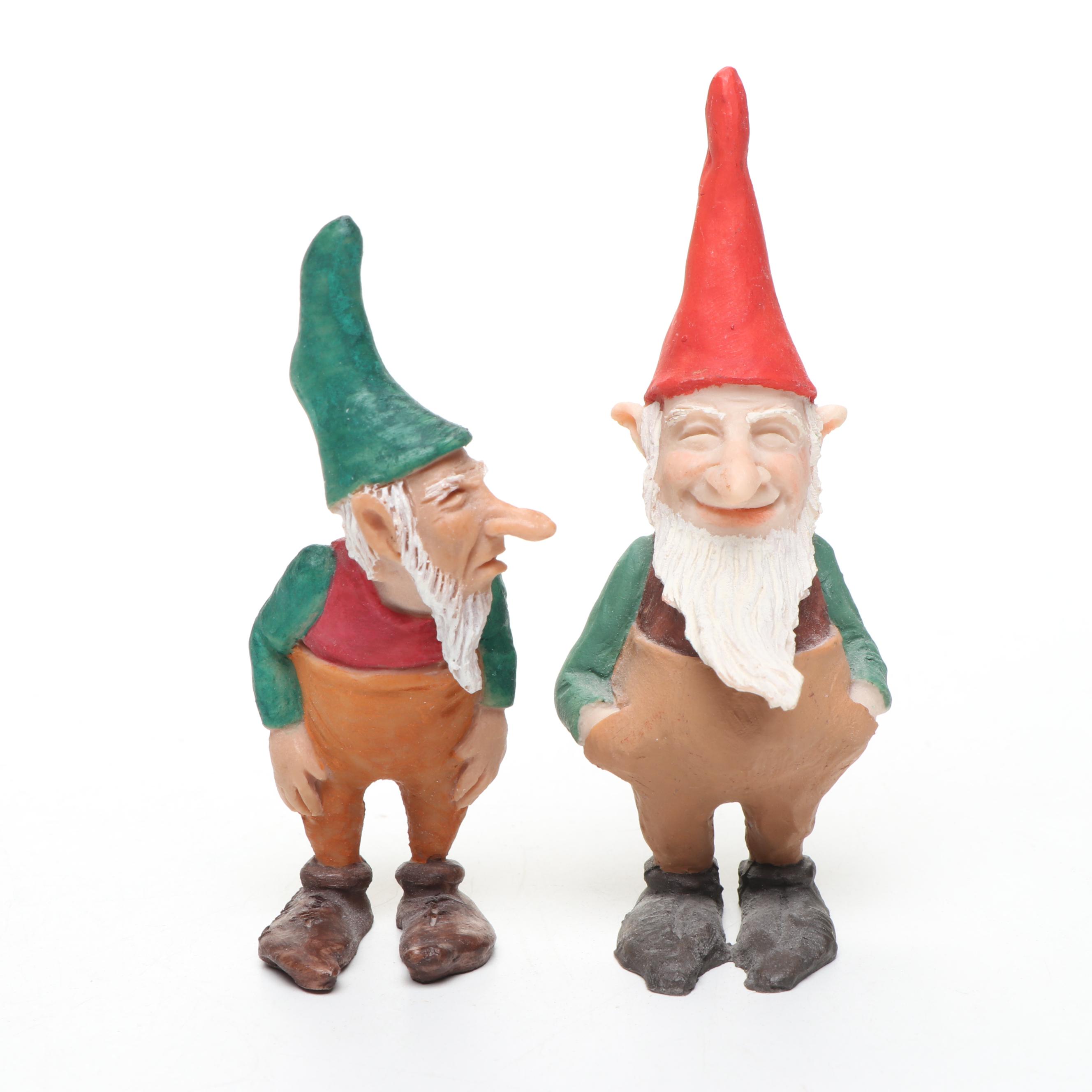 Ceramic Shoe with Artist Signed Plastic and Ceramic Figurines