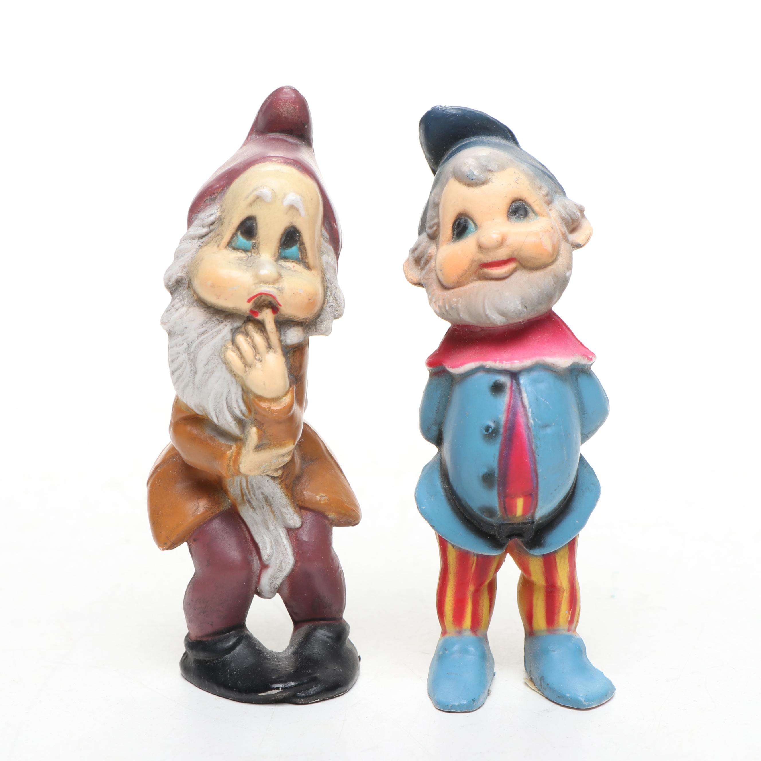 Ceramic Shoe with Artist Signed Plastic and Ceramic Figurines