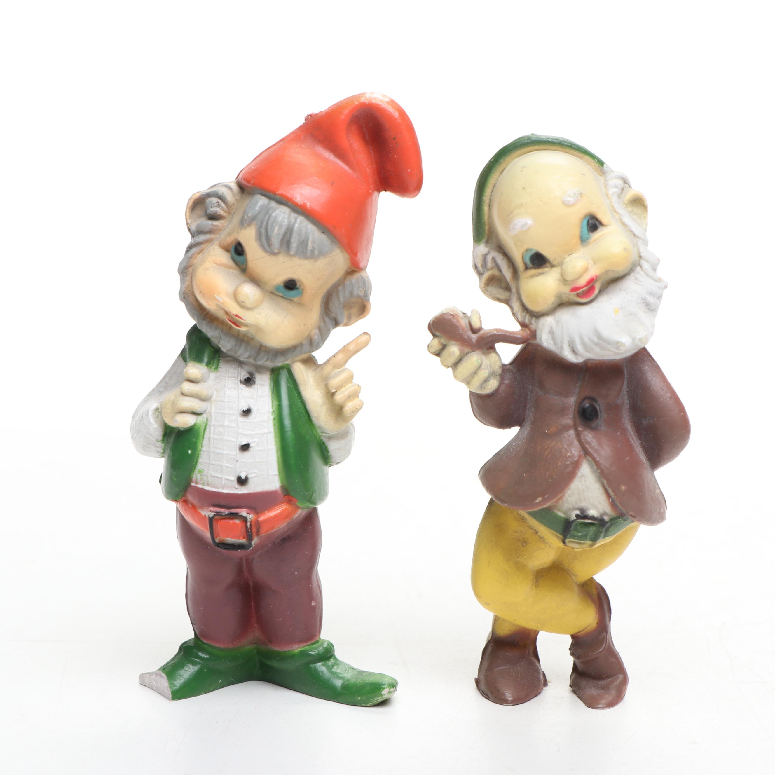 Ceramic Shoe with Artist Signed Plastic and Ceramic Figurines