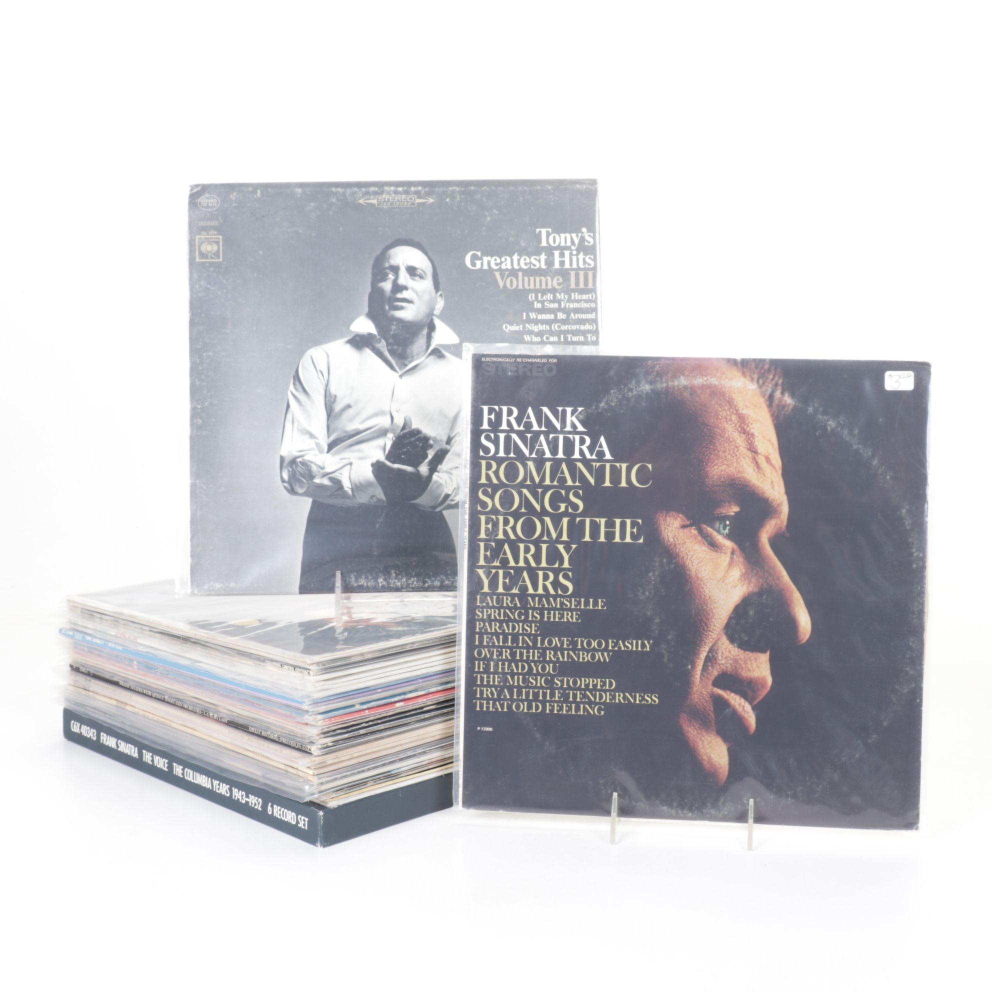 Tony Bennett & Frank Sinatra Vinyl Record Albums