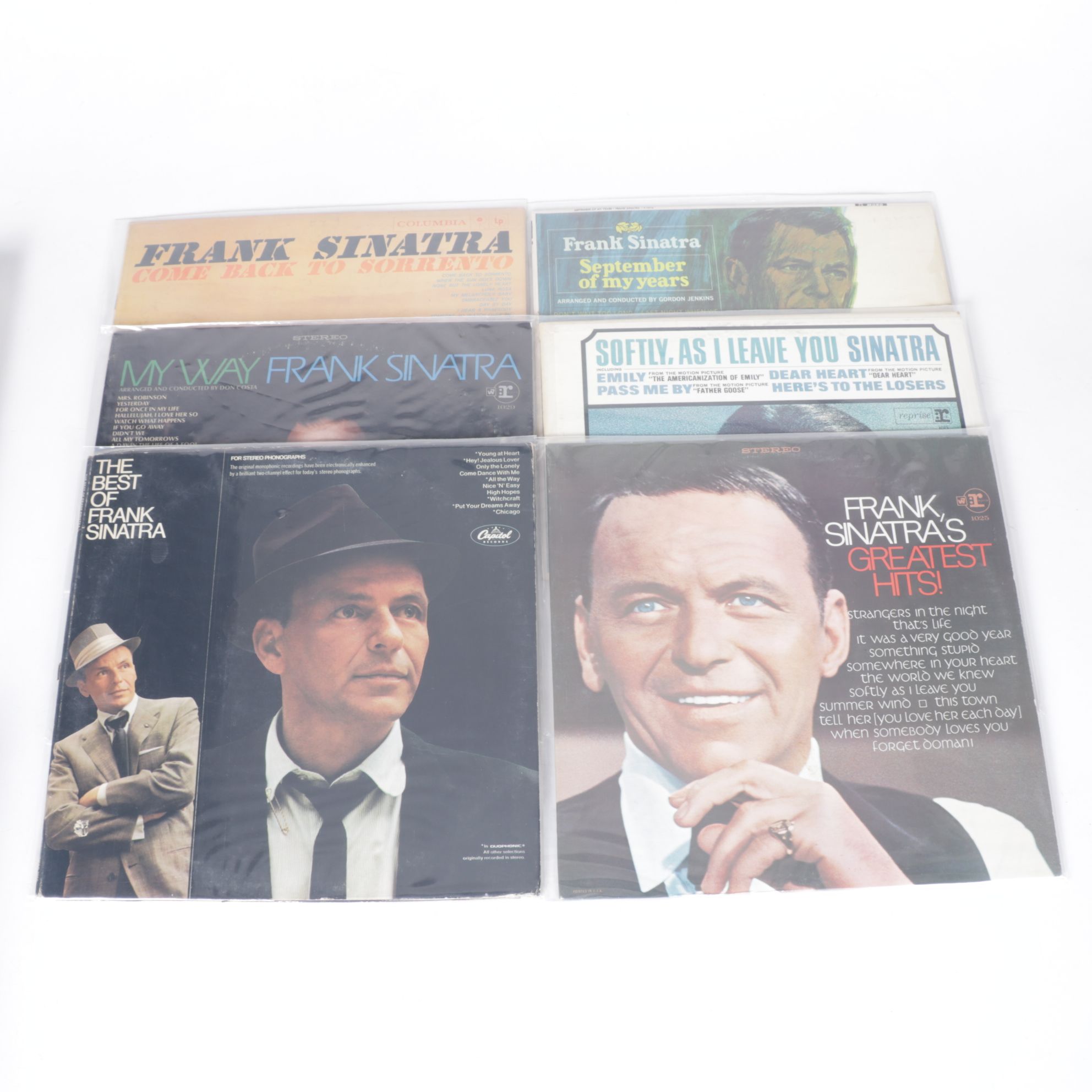 Tony Bennett & Frank Sinatra Vinyl Record Albums