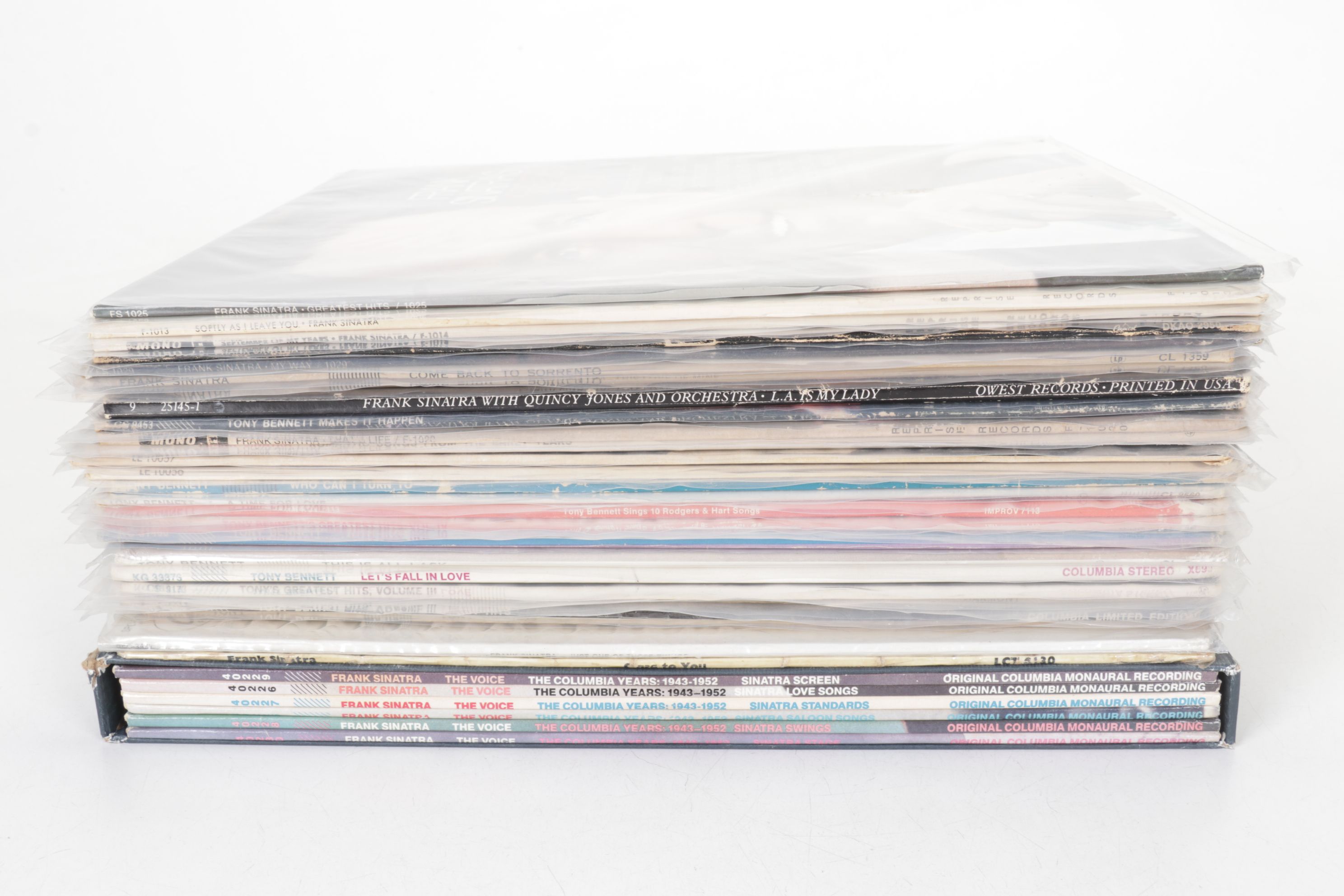 Tony Bennett & Frank Sinatra Vinyl Record Albums