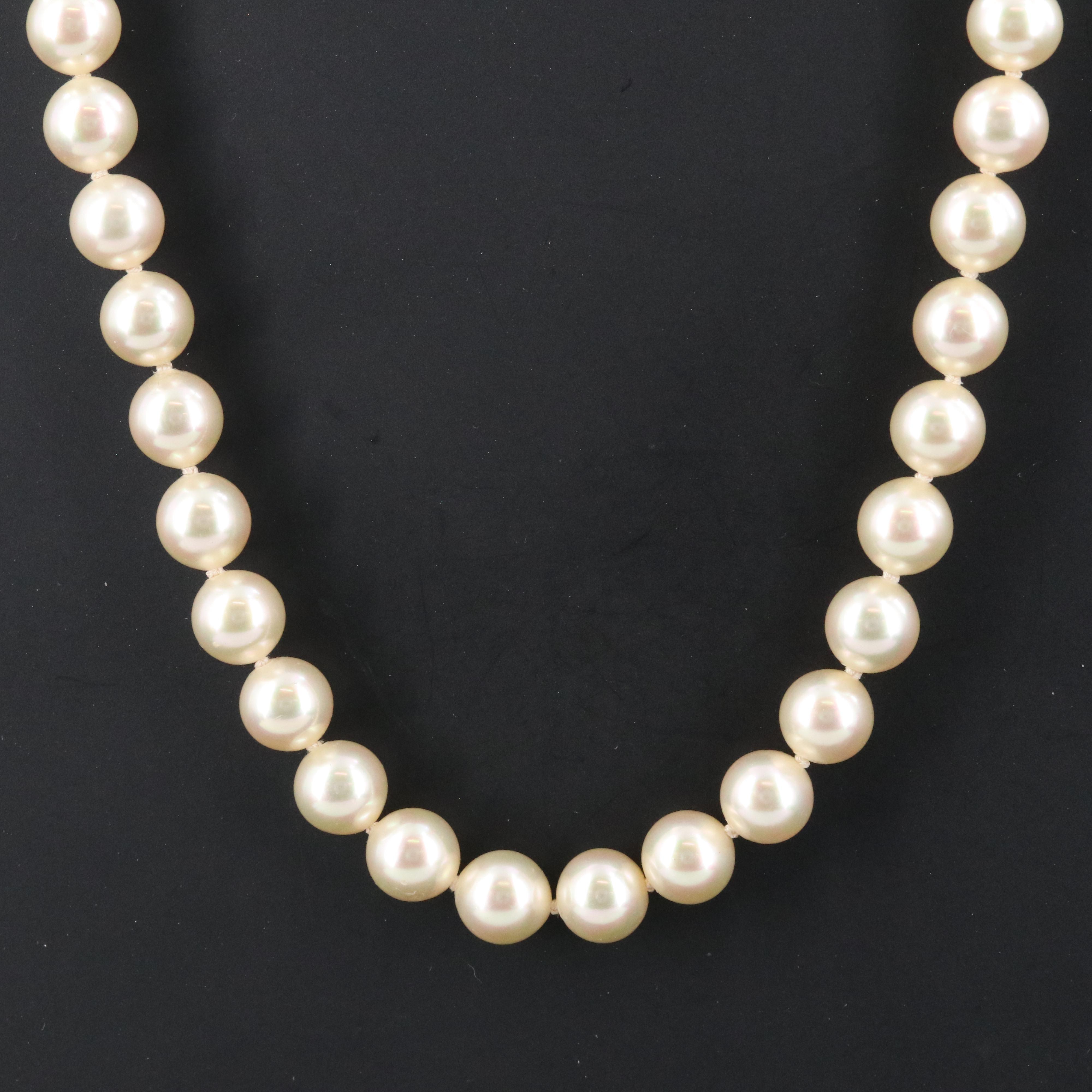Faux Pearl and Rhinestone Necklace and Earrings