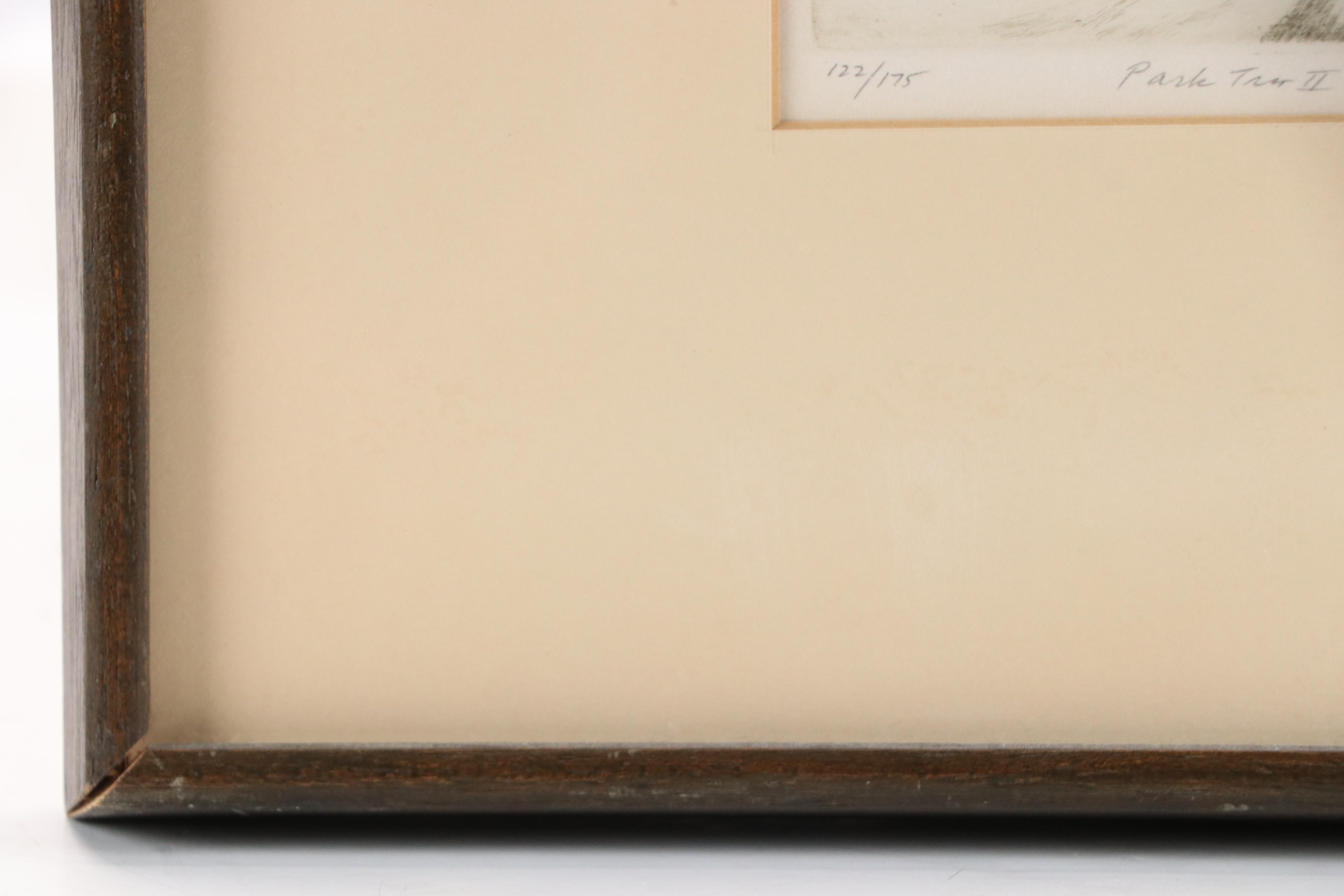 Harold Altman Etching "Park Trio II," Circa 1965