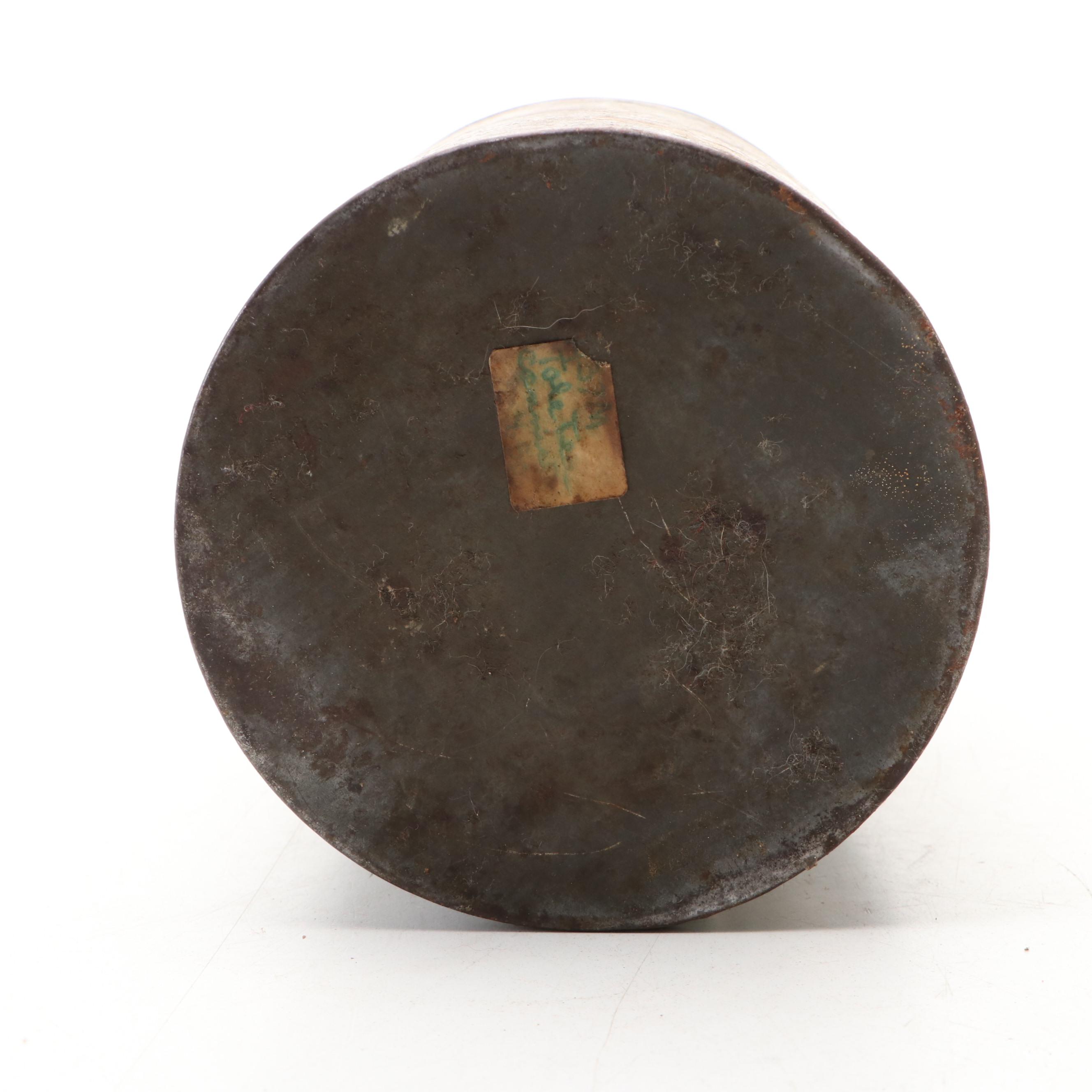 Tole Painted Metal Canisters with Antique Darkroom Kerosene Lantern